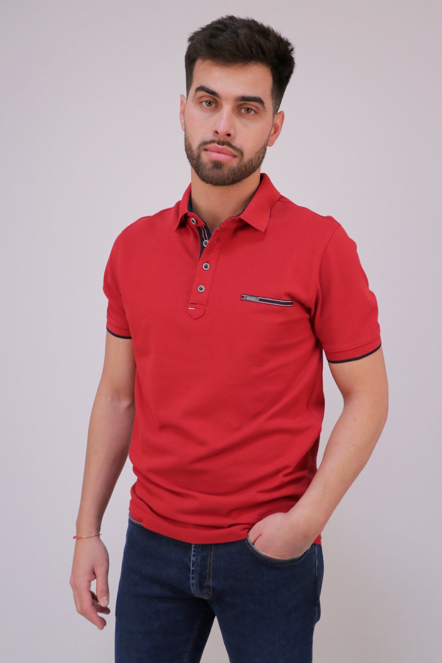 Polo Piqué Com Pé-Gola