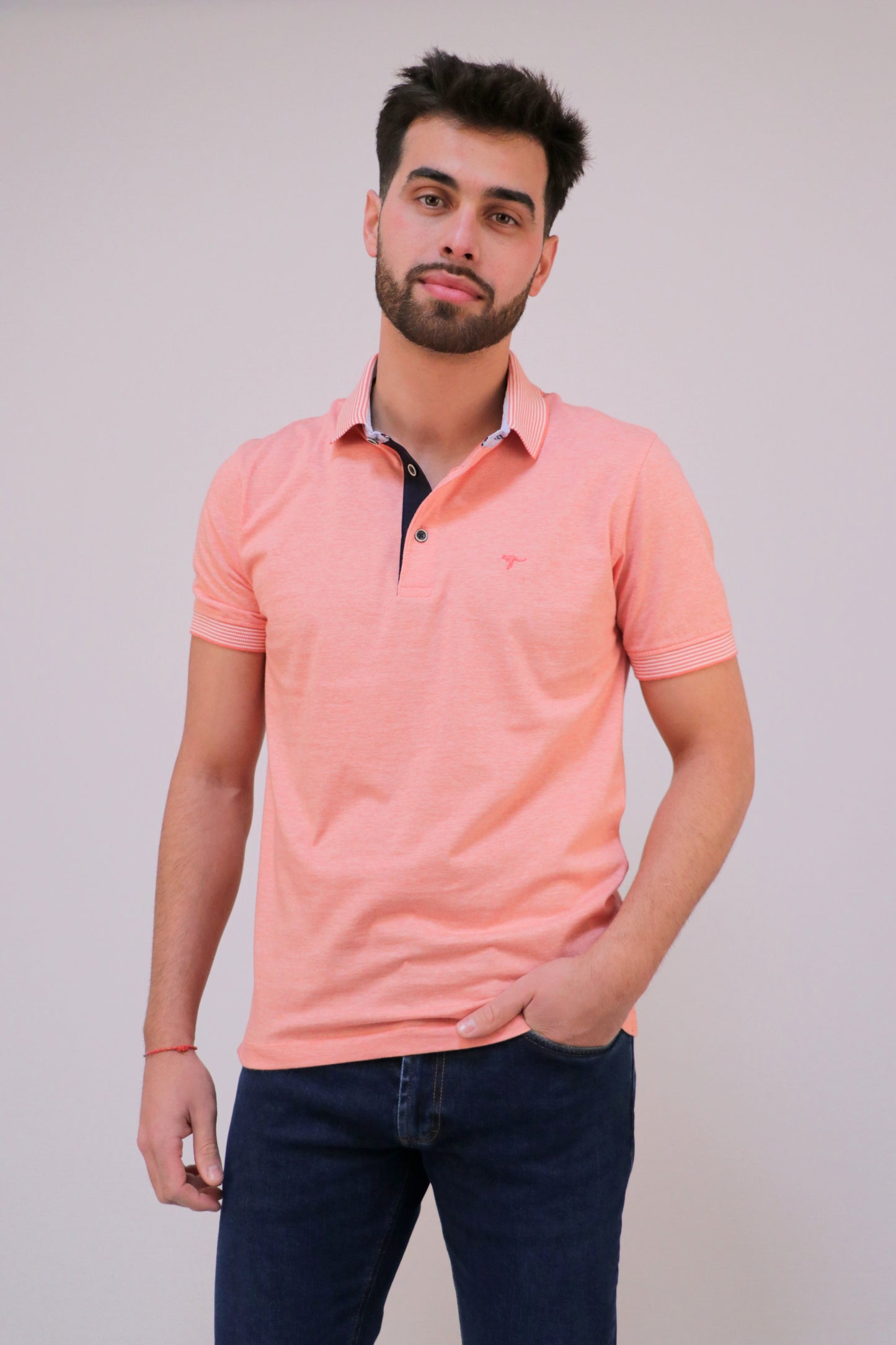 Polo Jersey Riscas Finas