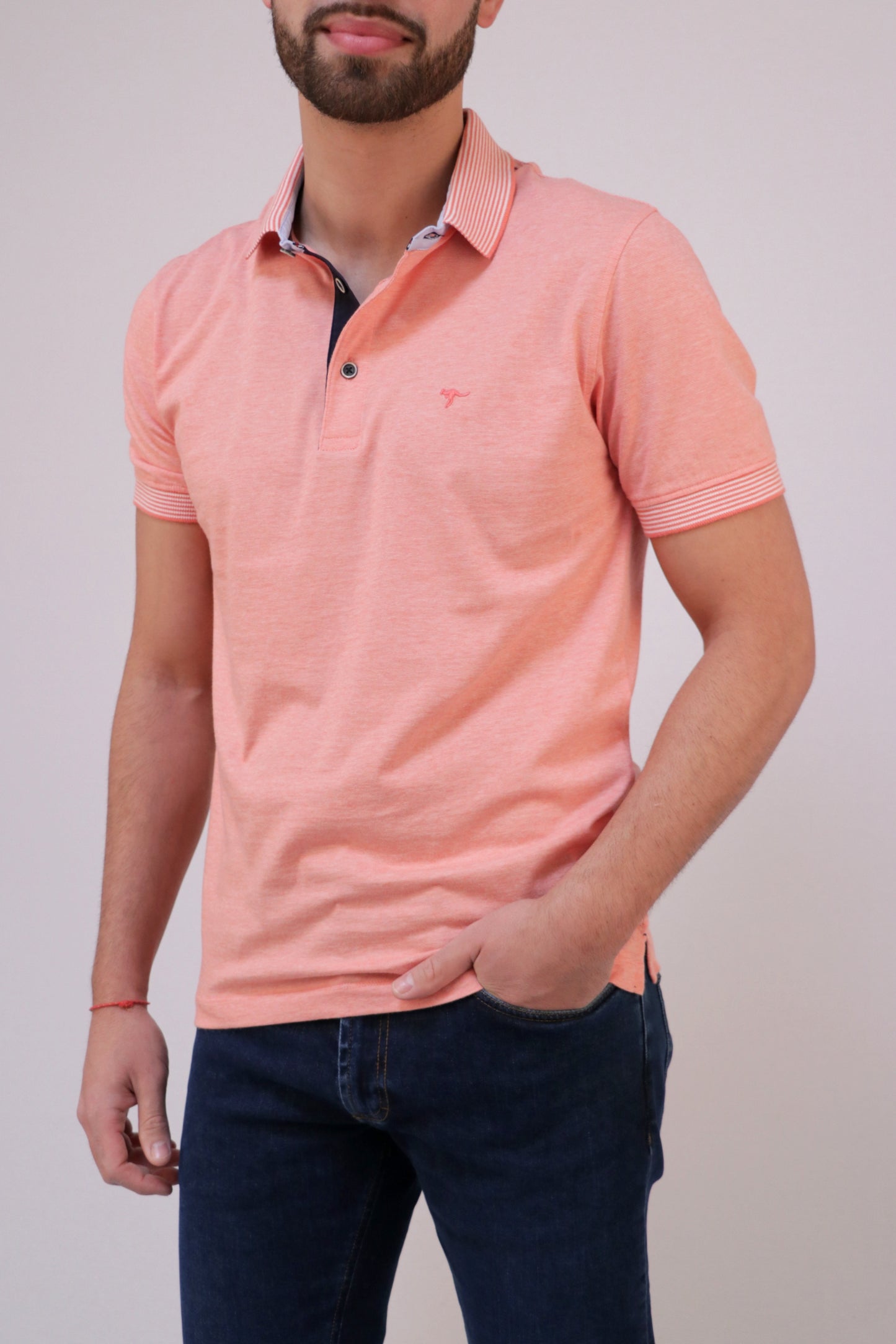 Polo Jersey Riscas Finas