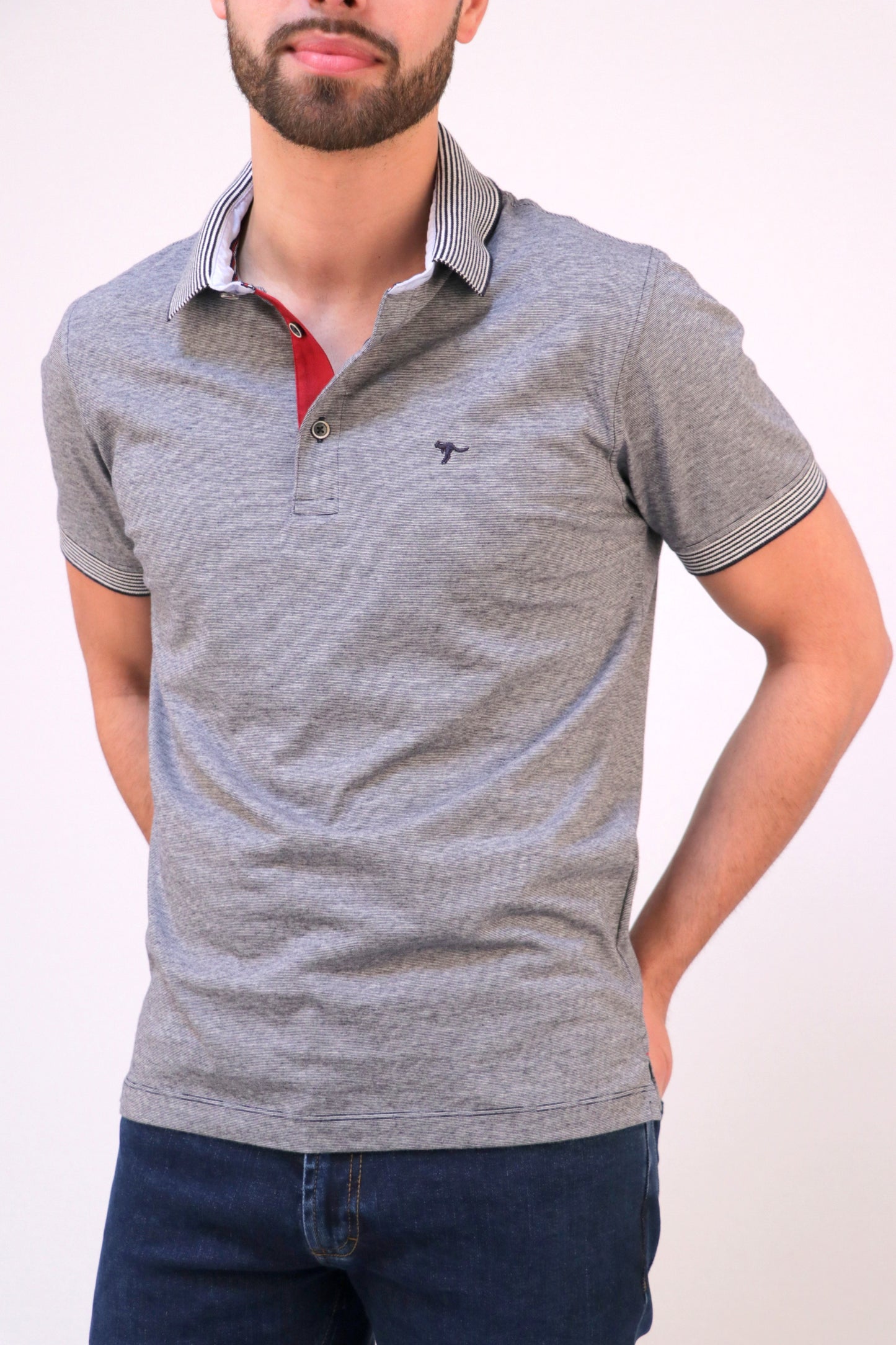 Polo Jersey Riscas Finas