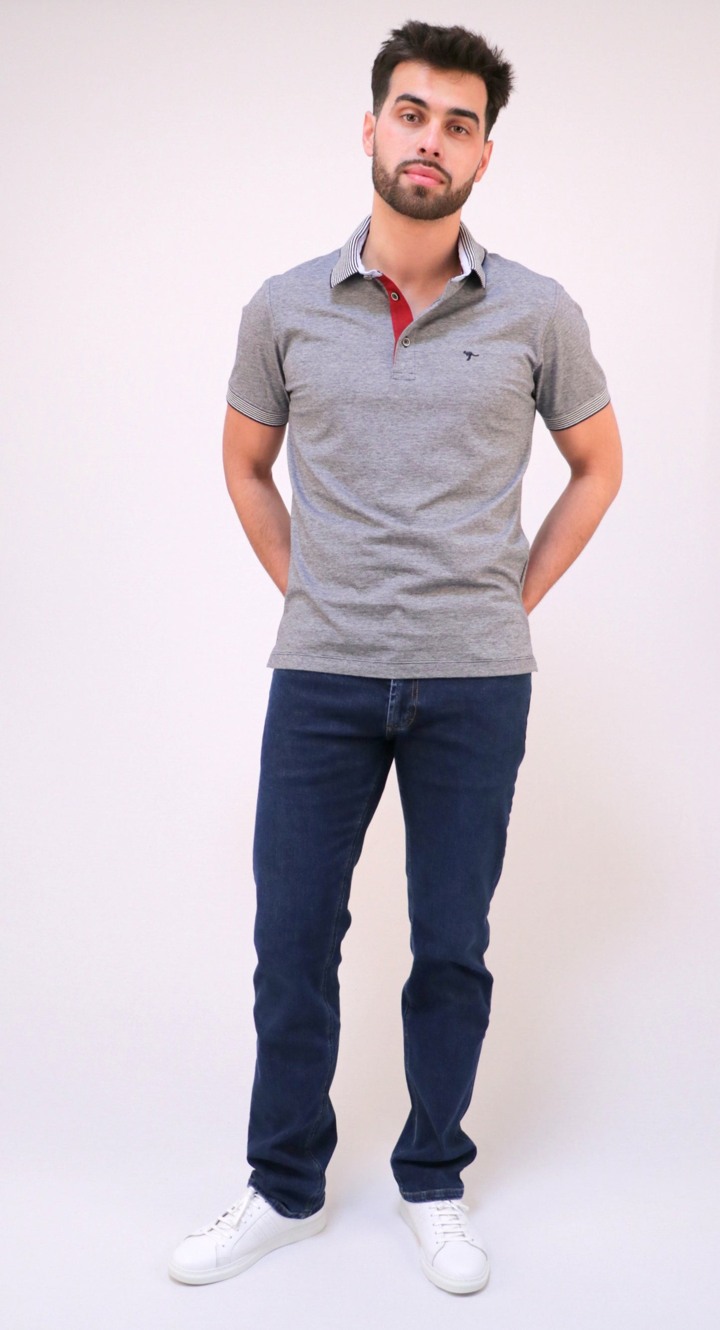 Polo Jersey Riscas Finas