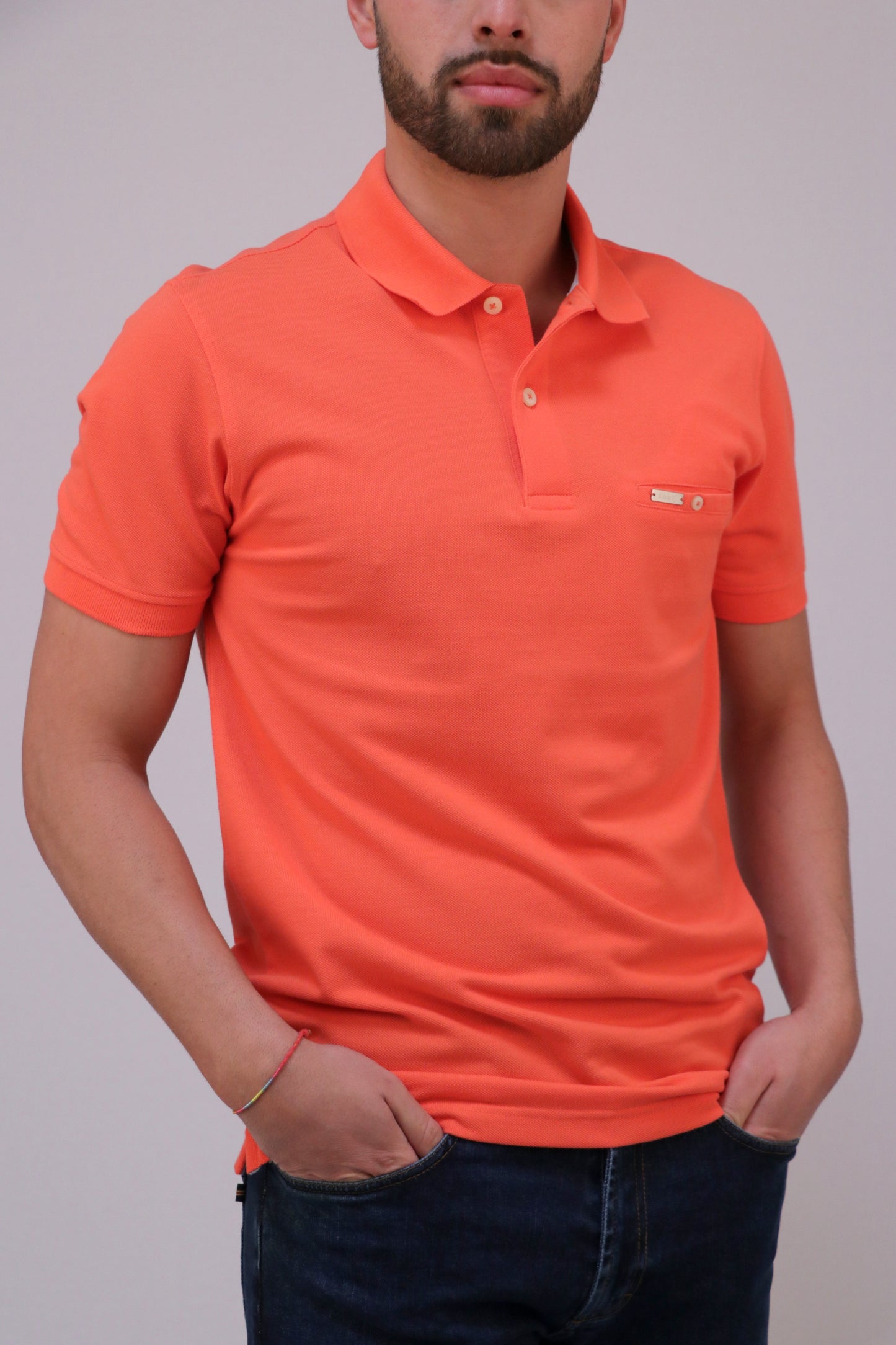 Polo Piqué com Bolso Interior