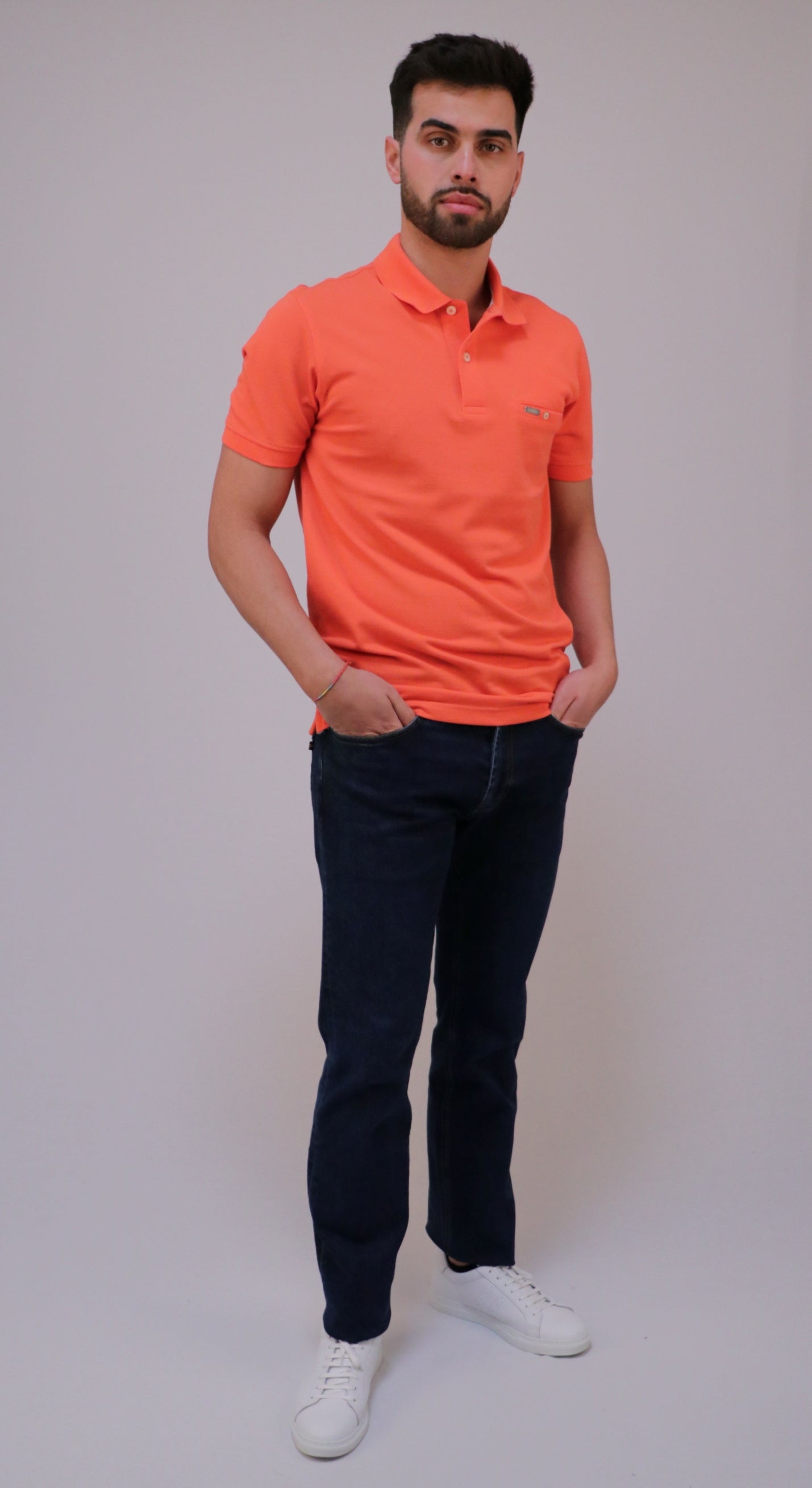 Polo Piqué com Bolso Interior