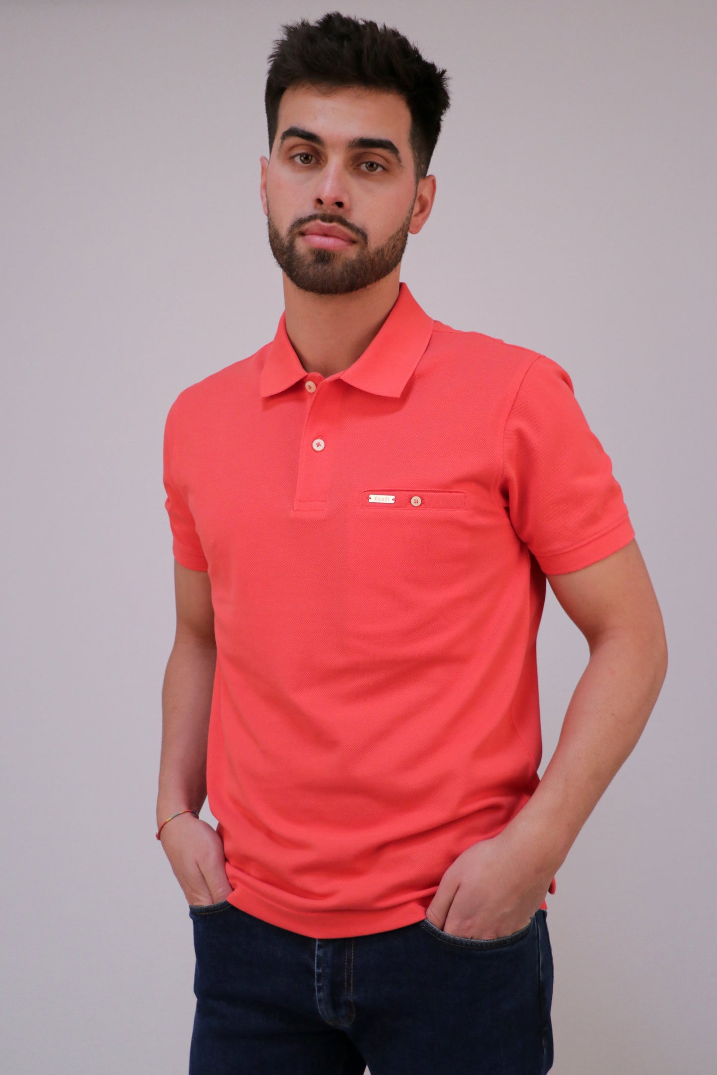 Polo Piqué com Bolso Interior
