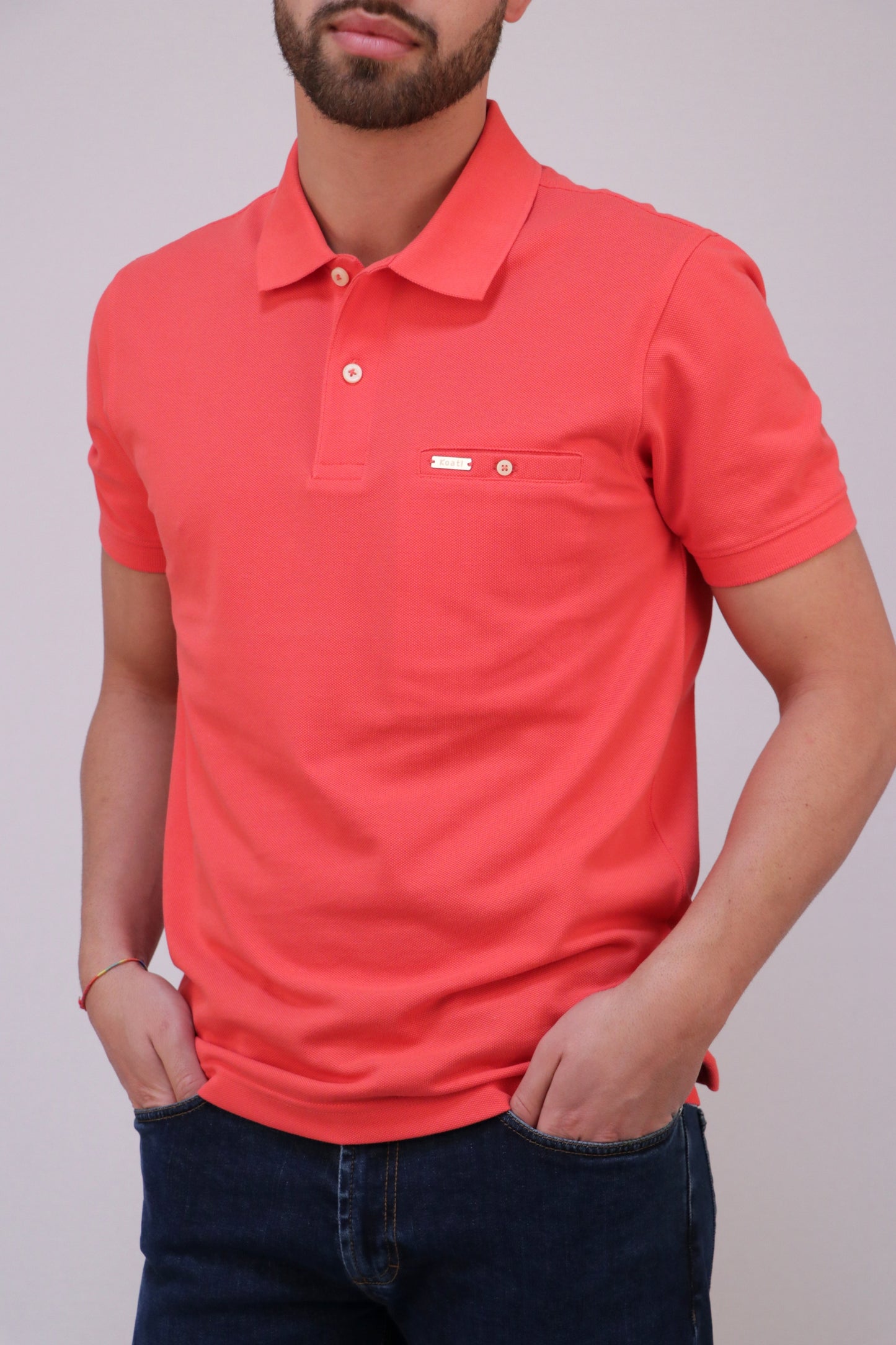 Polo Piqué com Bolso Interior