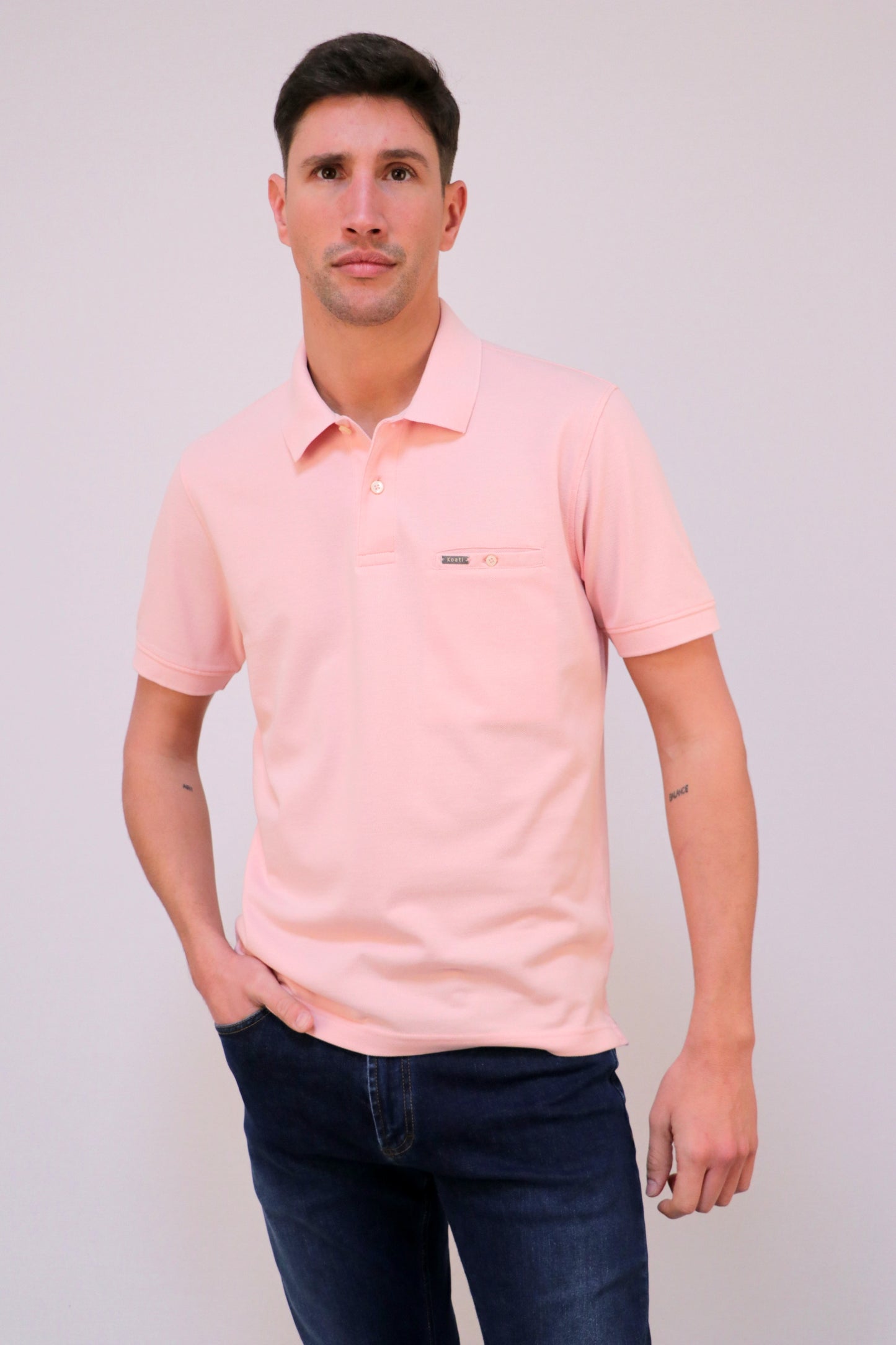 Polo Piqué com Bolso Interior