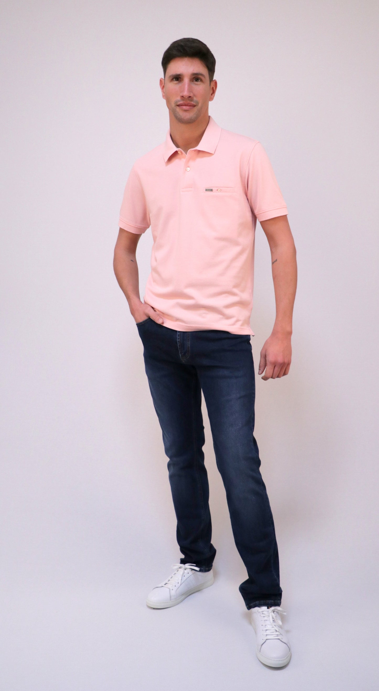Polo Piqué com Bolso Interior