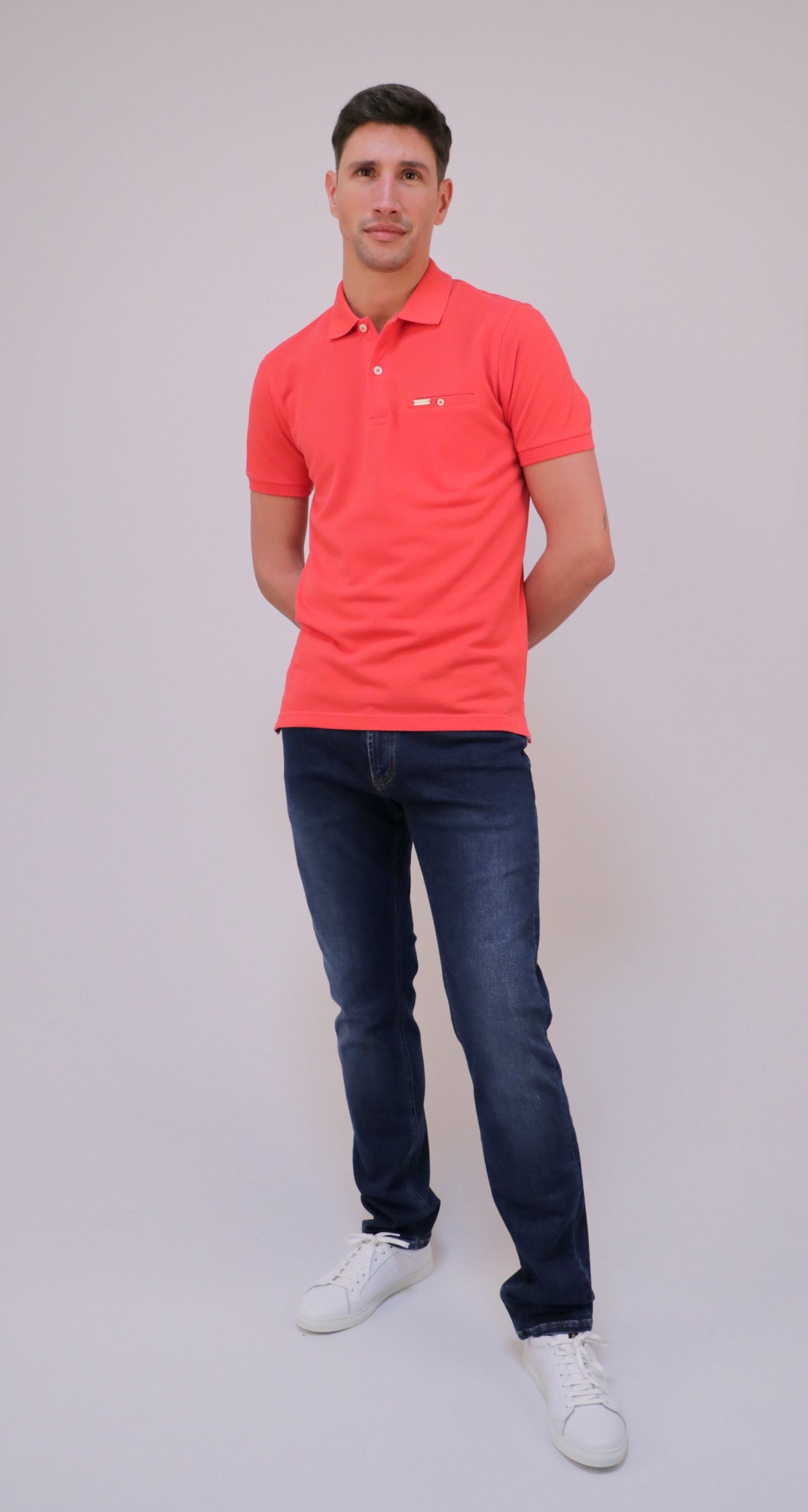 Polo Piqué com Bolso Interior