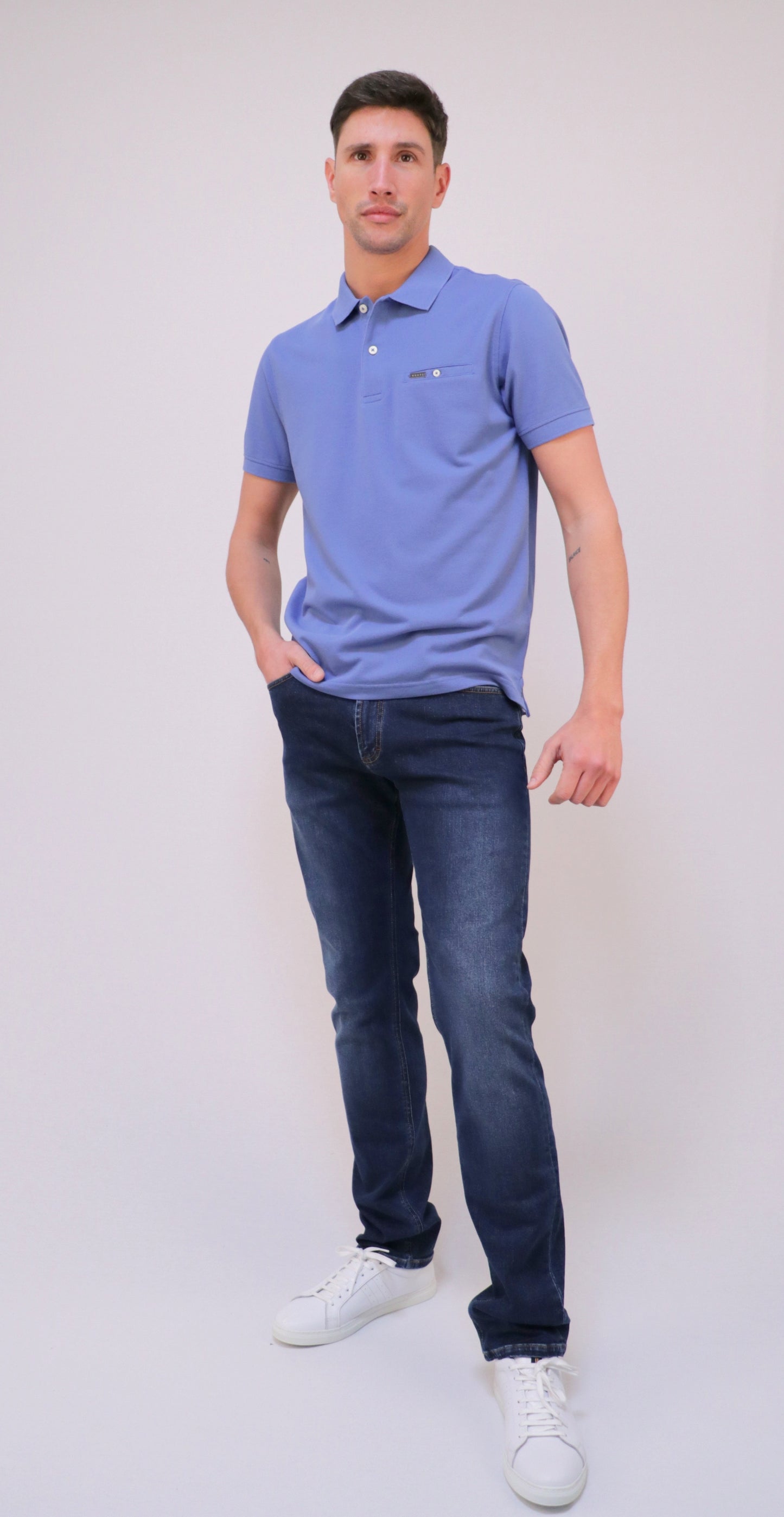 Polo Piqué com Bolso Interior