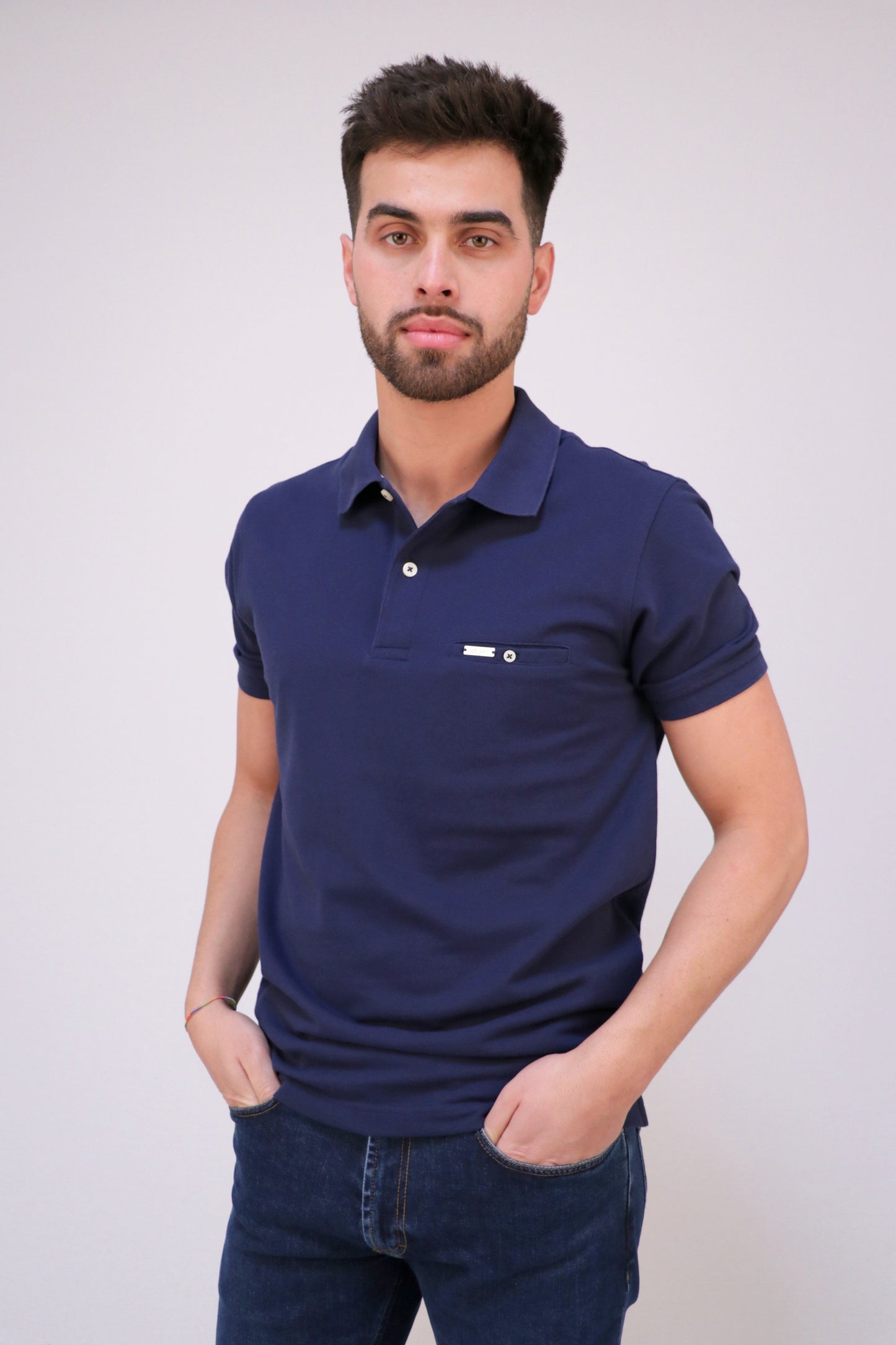 Polo Piqué com Bolso Interior
