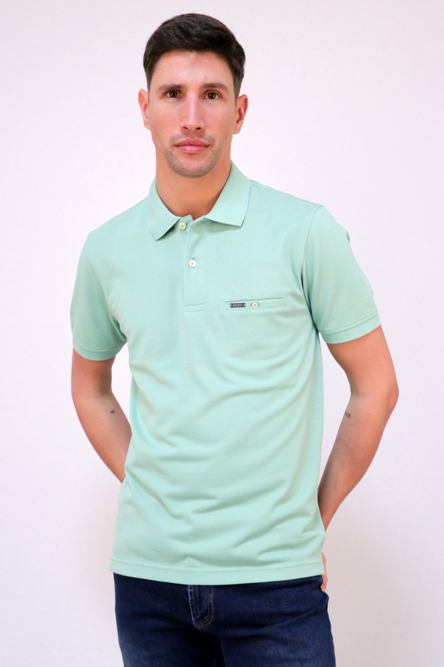 Polo Piqué com Bolso Interior