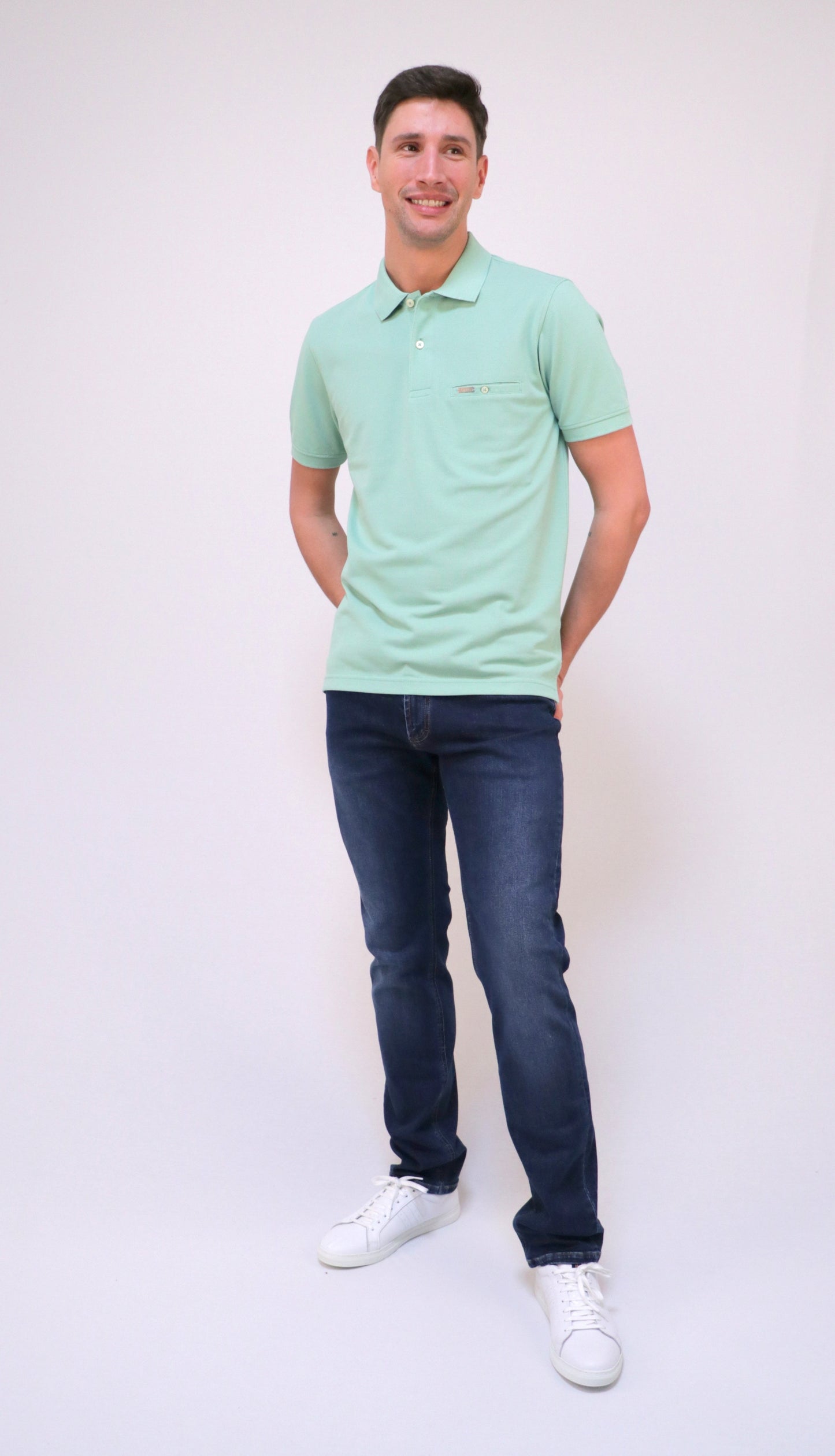 Polo Piqué com Bolso Interior