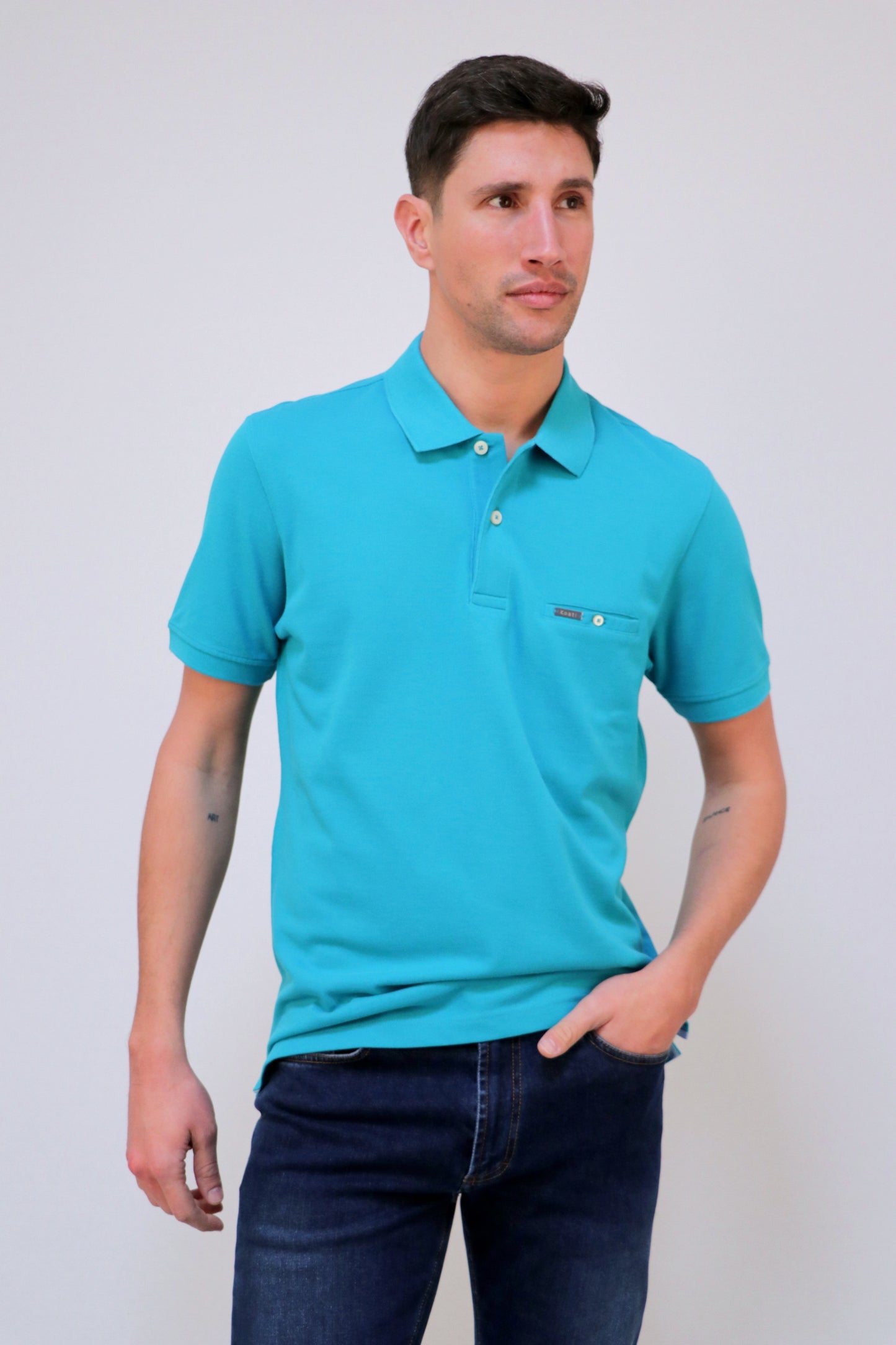 Polo Piqué com Bolso Interior