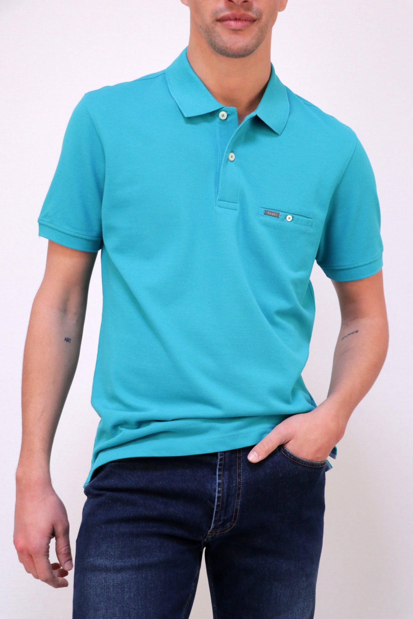 Polo Piqué com Bolso Interior