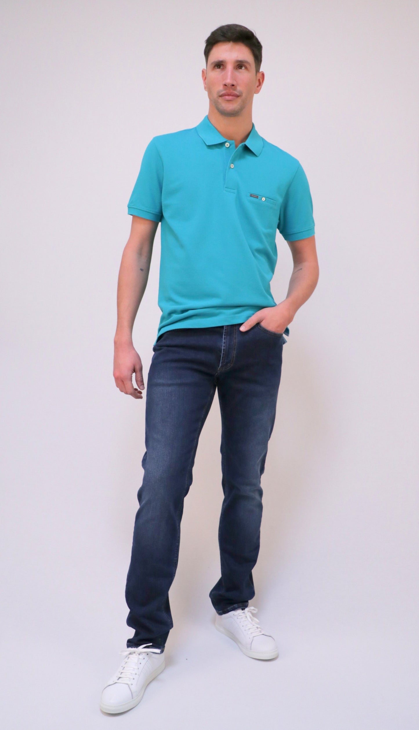 Polo Piqué com Bolso Interior