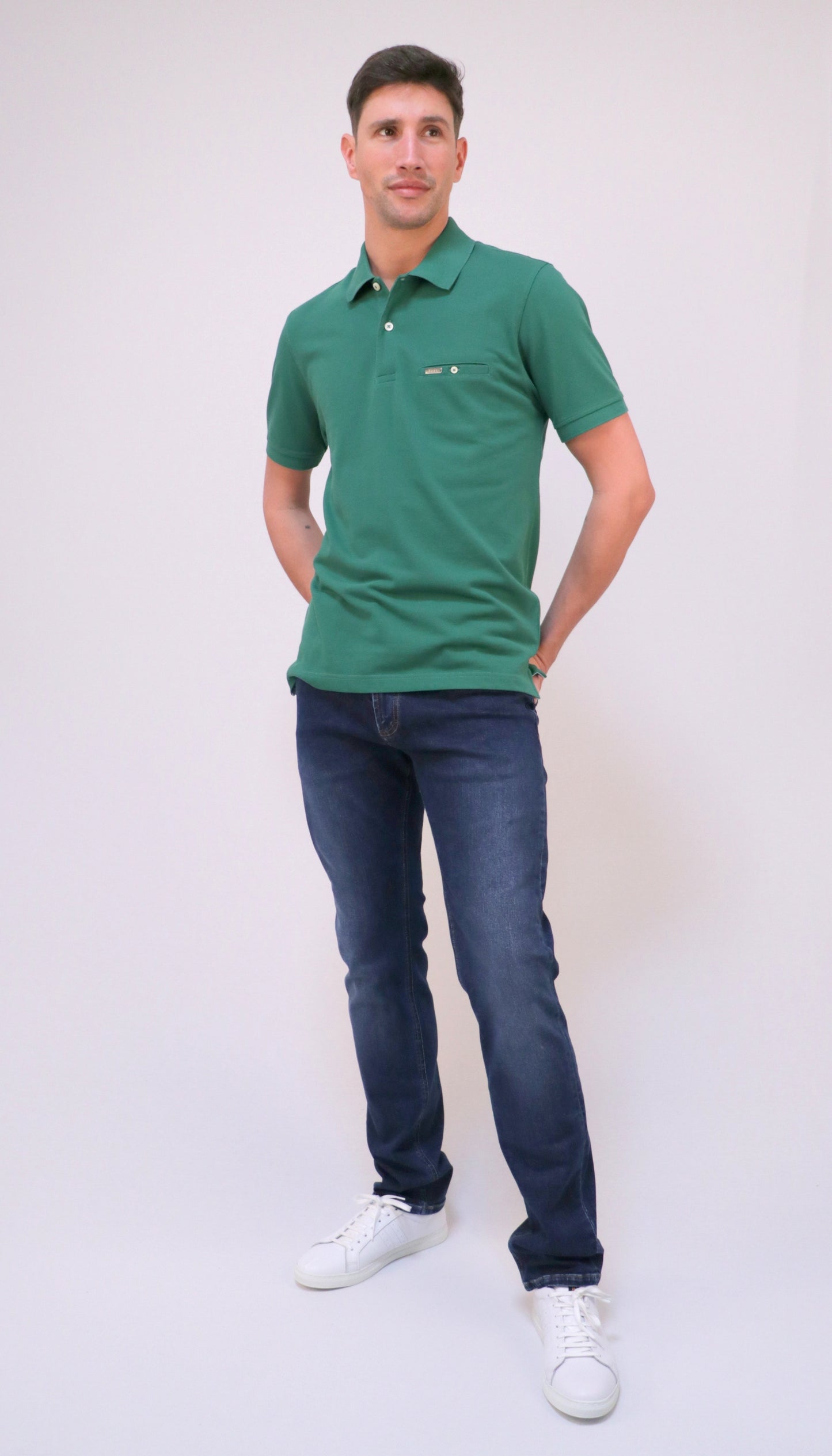 Polo Piqué com Bolso Interior