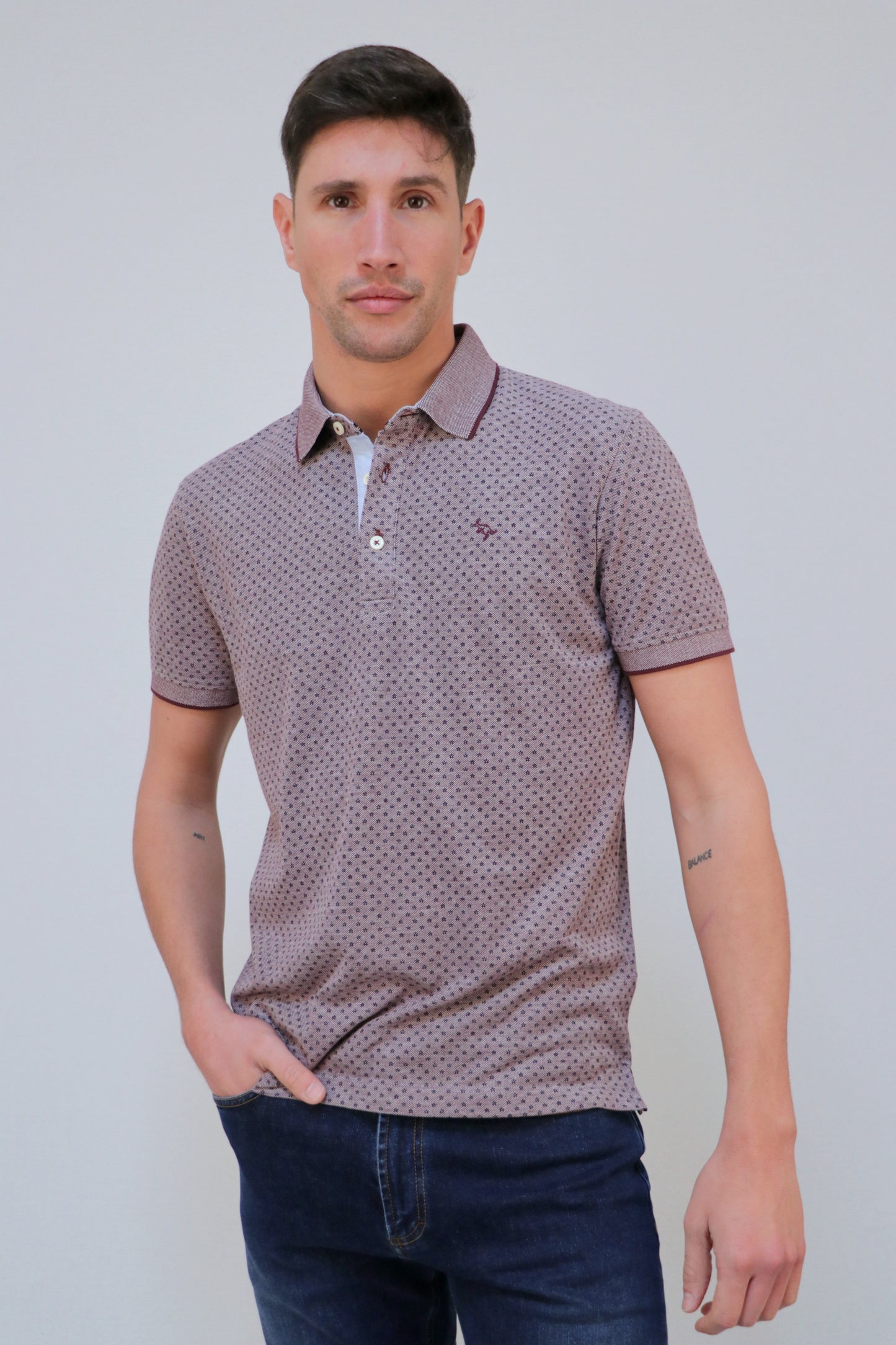 Polo Piqué Vanizado Estampado