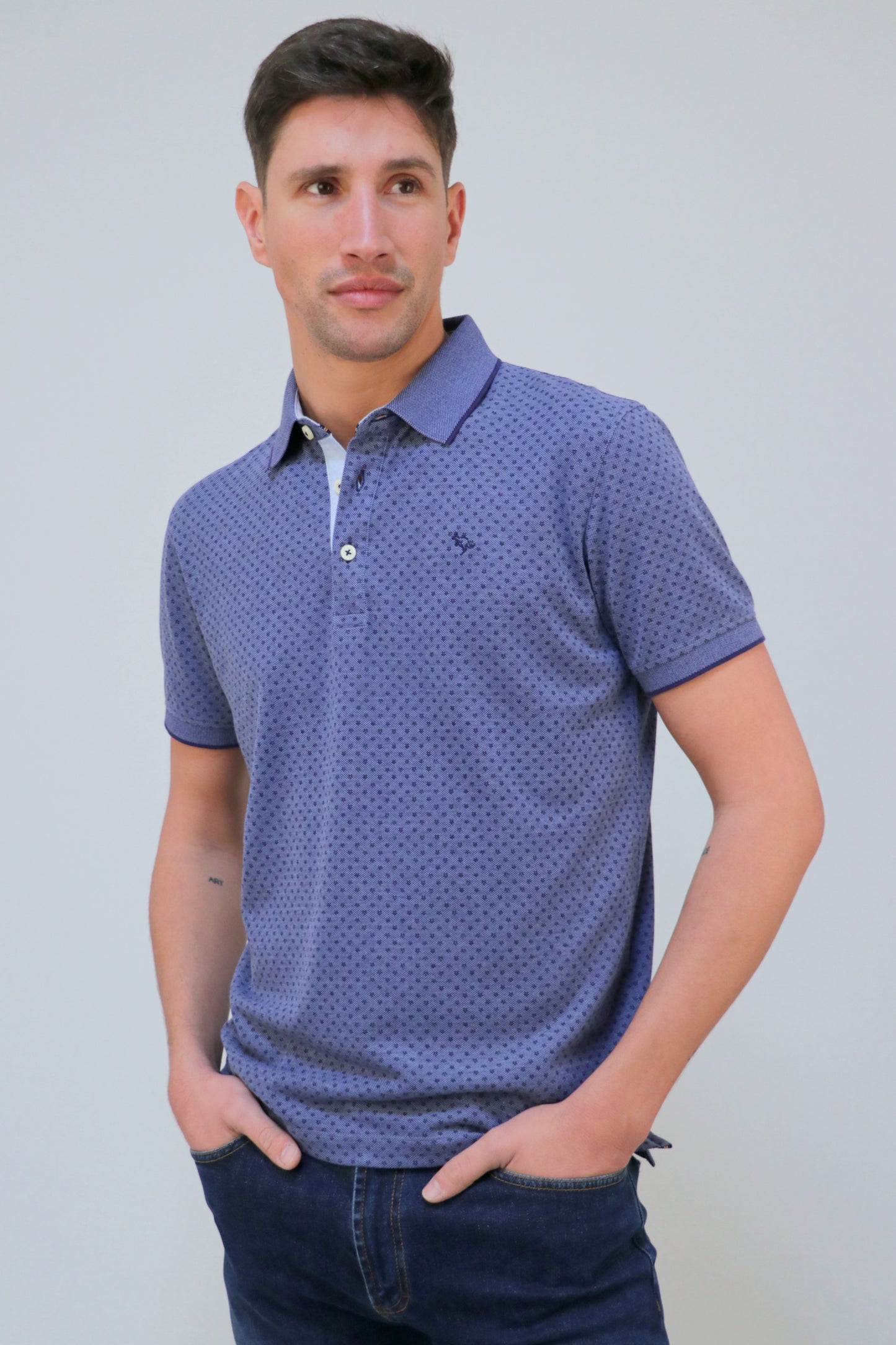 Polo Piqué Vanizado Estampado