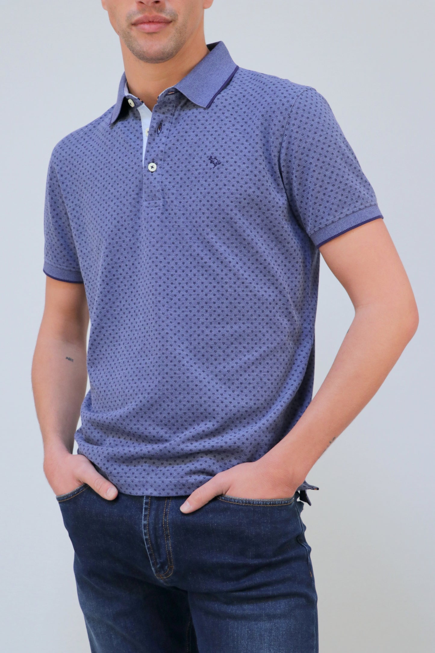 Polo Piqué Vanizado Estampado