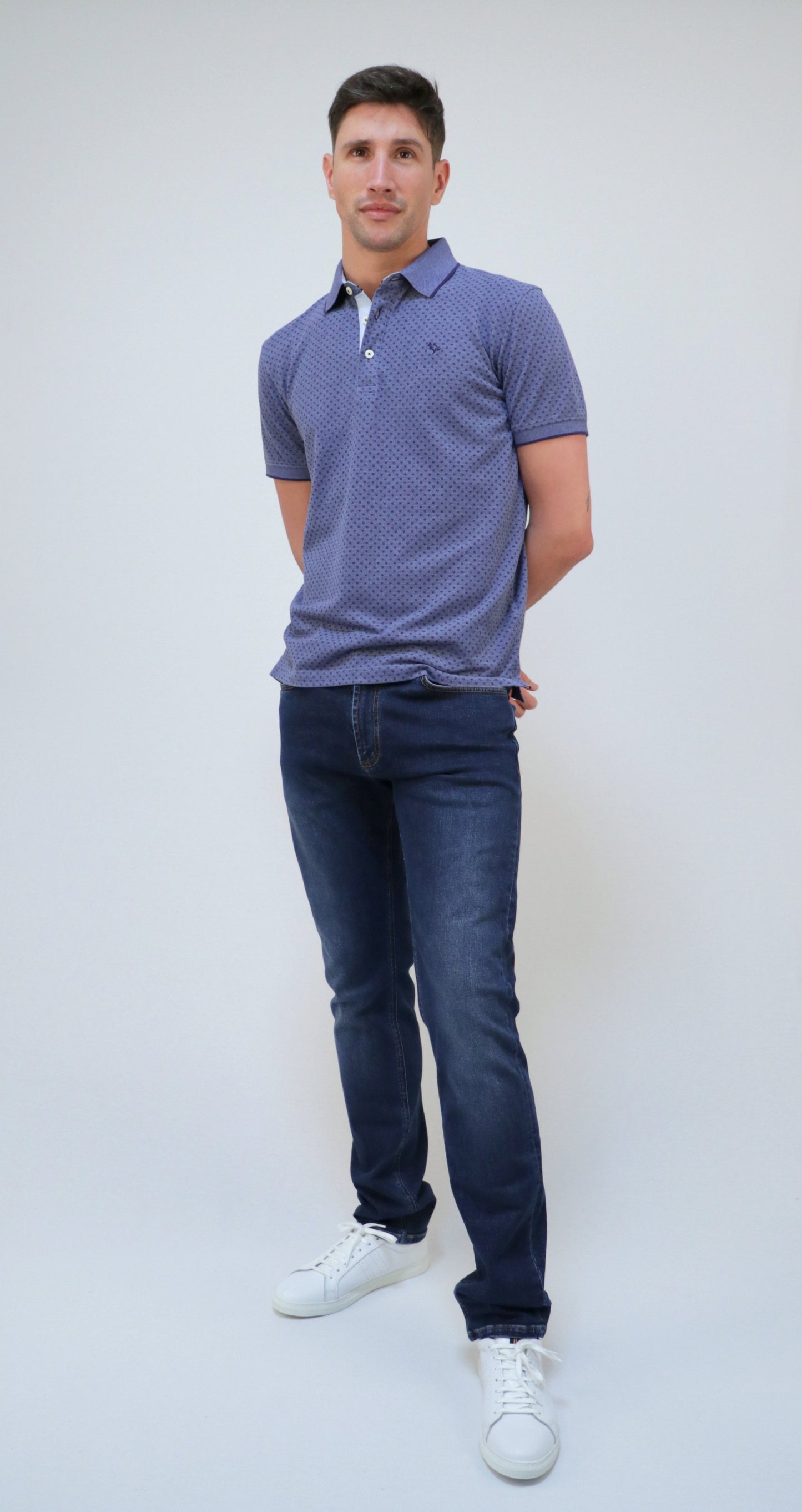 Polo Piqué Vanizado Estampado