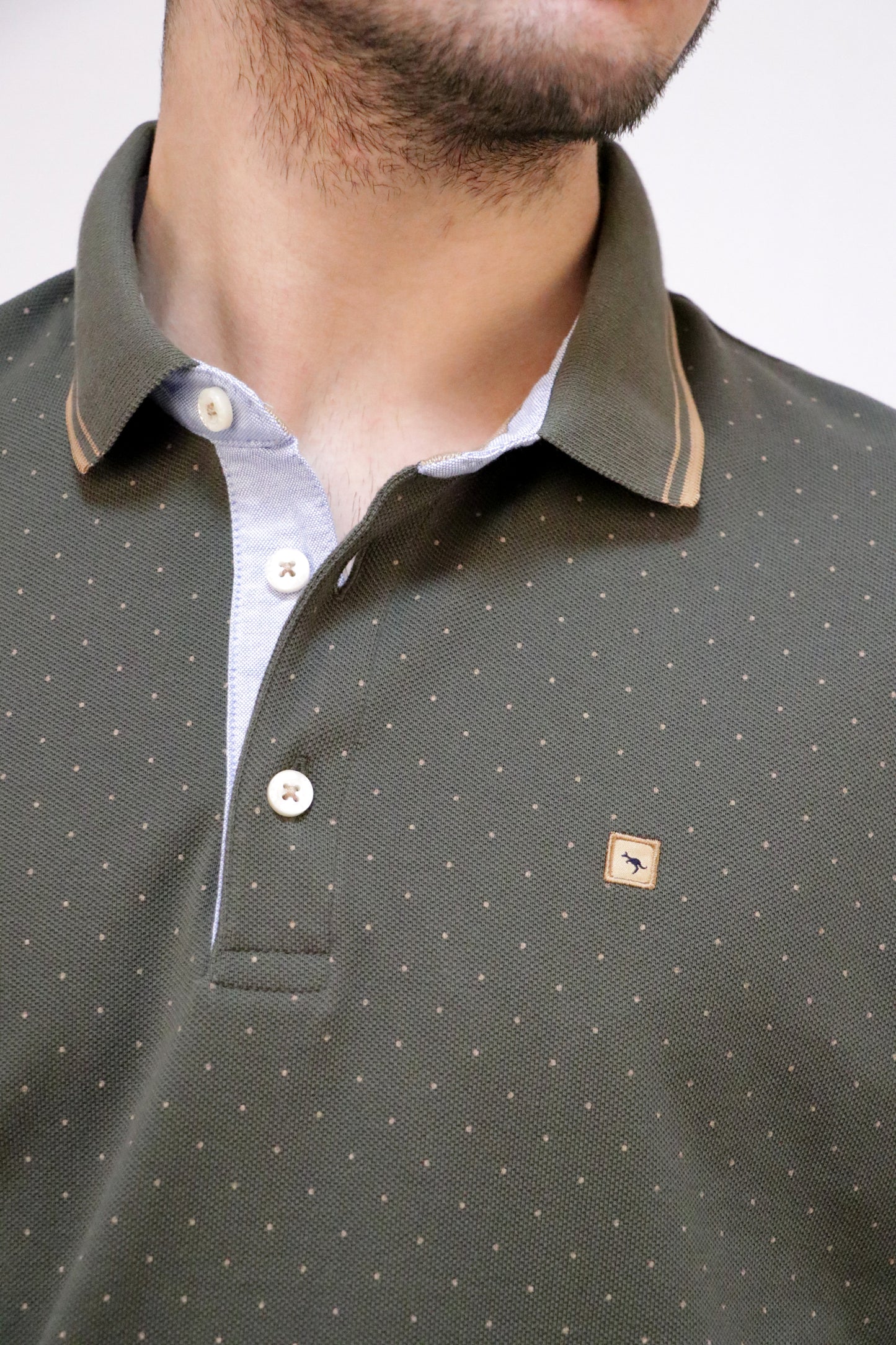 Polo Piqué Estampado Manga Curta