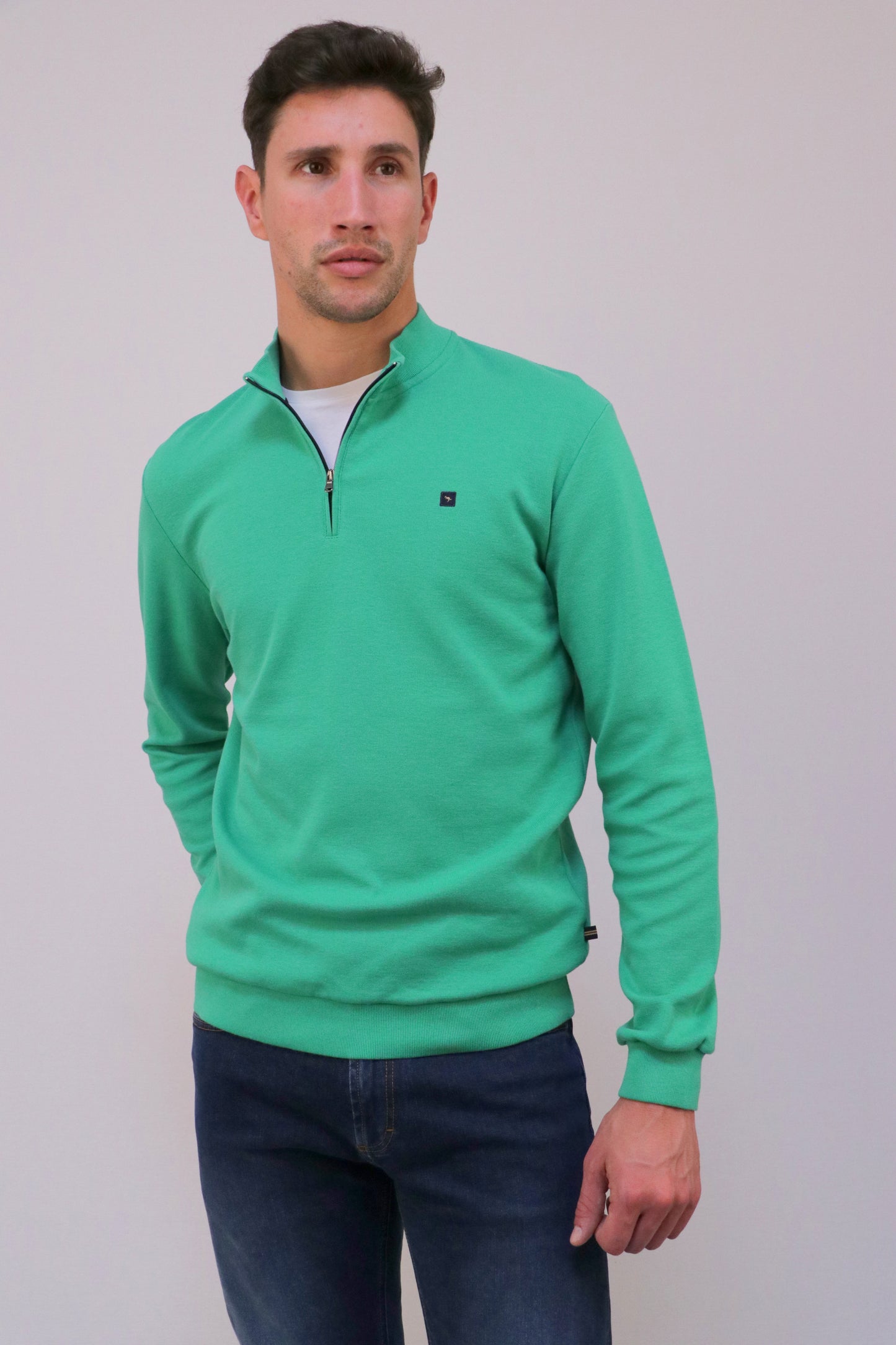 Sweat Interlock Com Fecho Espiral