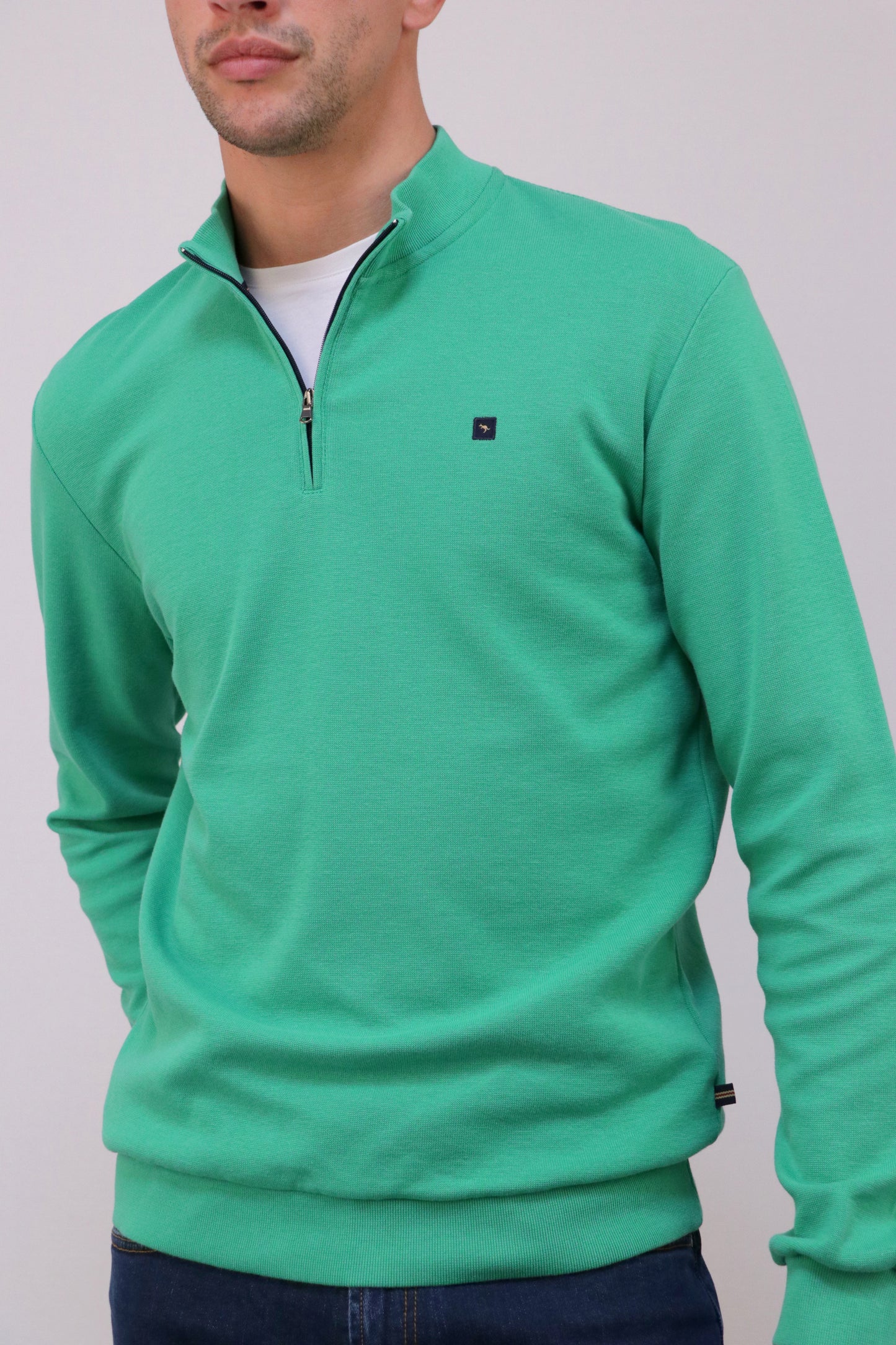 Sweat Interlock Com Fecho Espiral