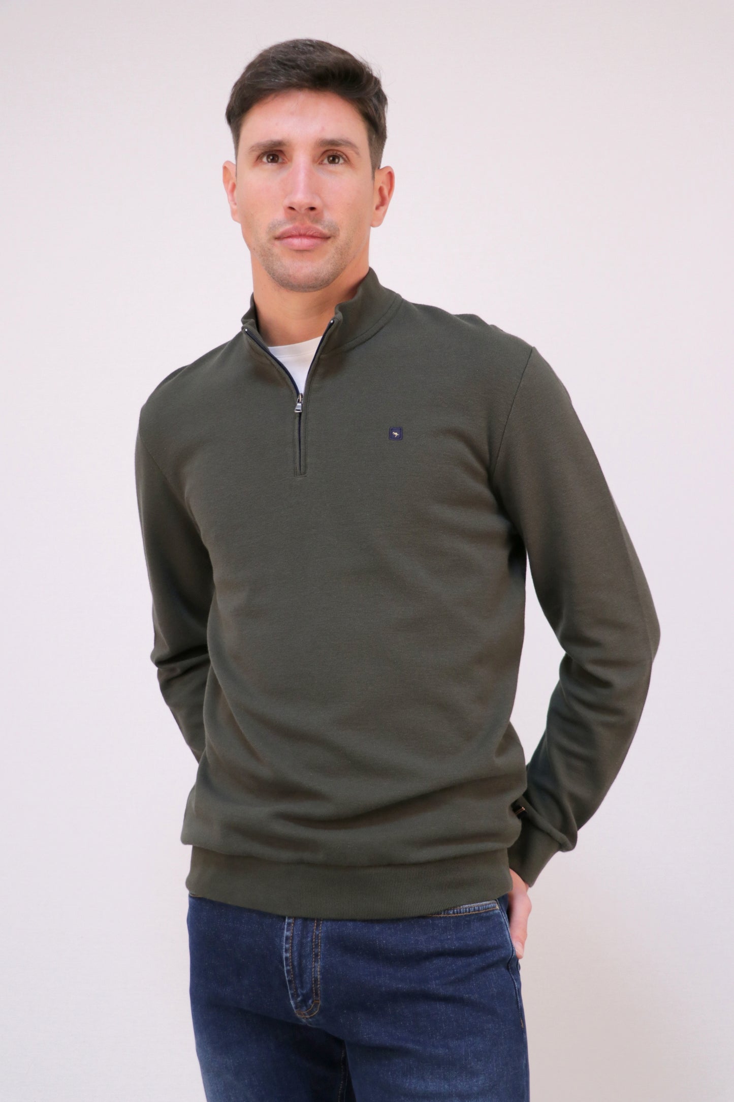 Sweat Interlock Com Fecho Espiral