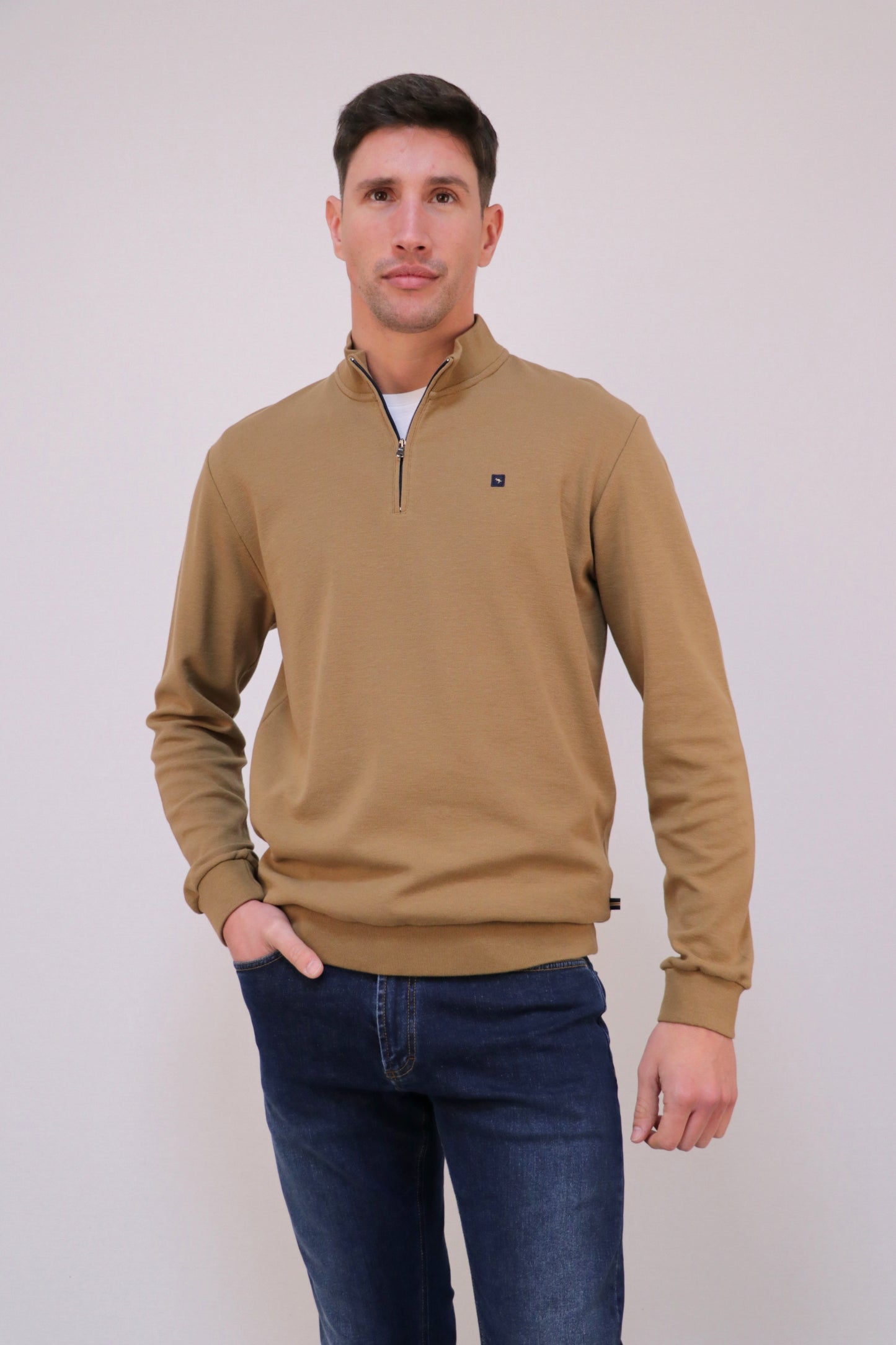 Sweat Interlock Com Fecho Espiral