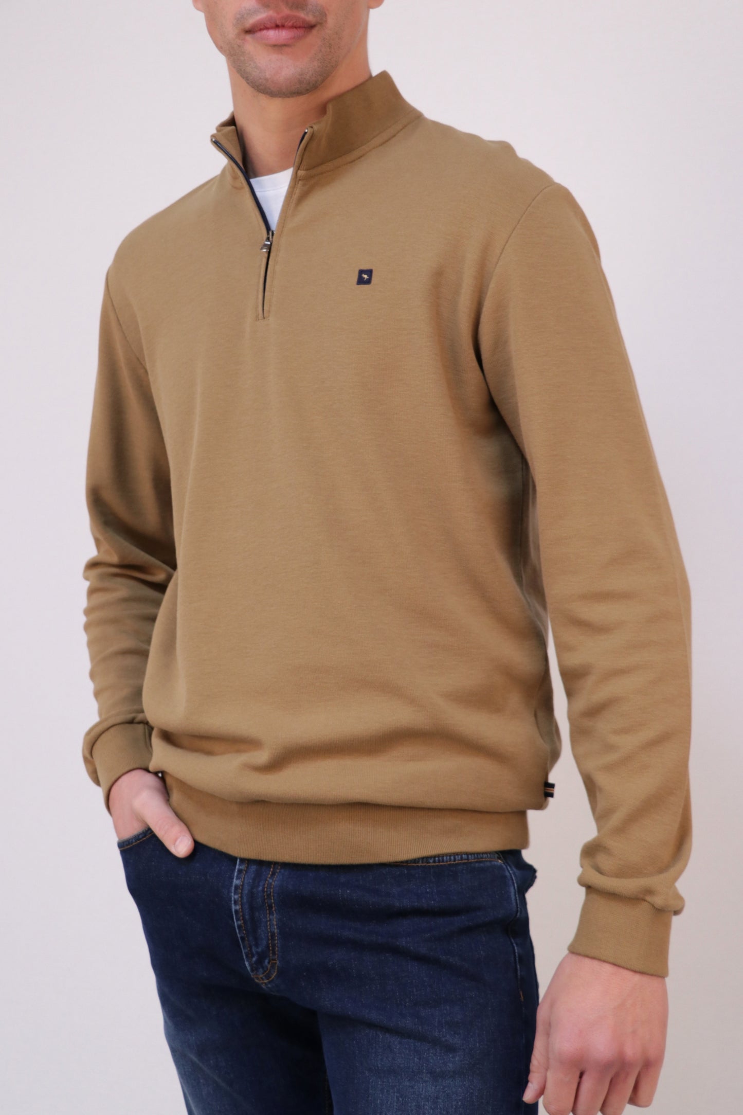 Sweat Interlock Com Fecho Espiral