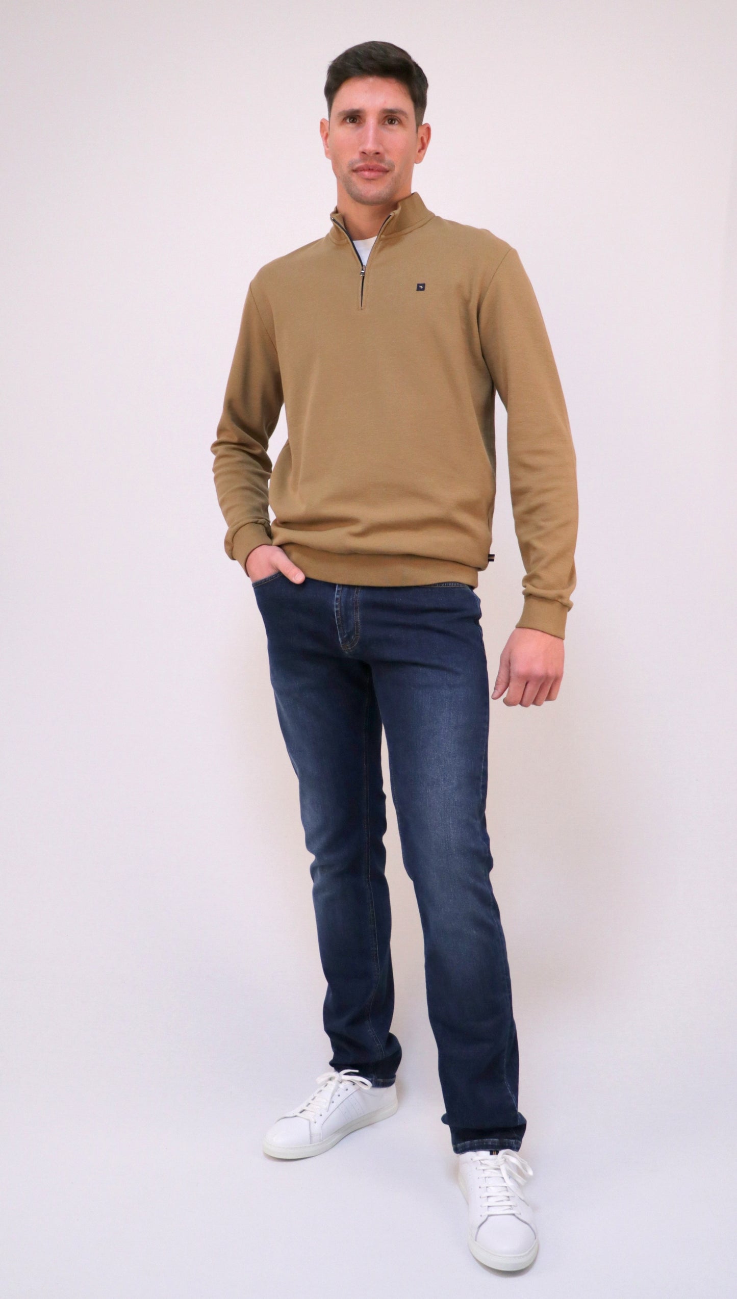Sweat Interlock Com Fecho Espiral