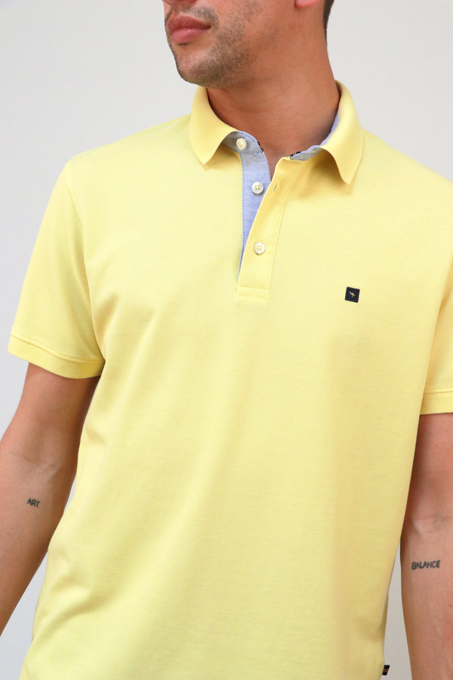 Polo Piqué com Pé de Gola Oxford