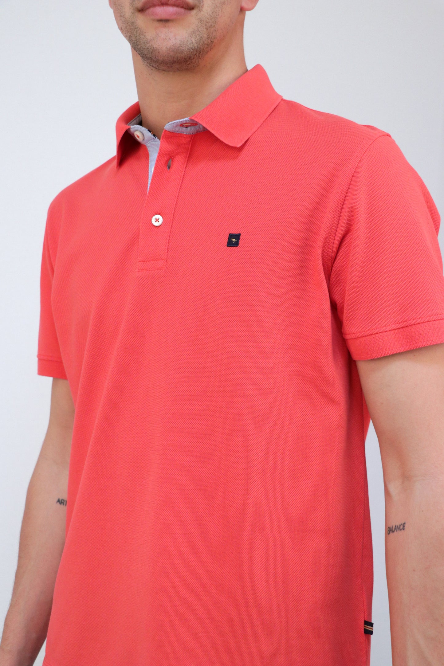 Polo Piqué com Pé de Gola Oxford