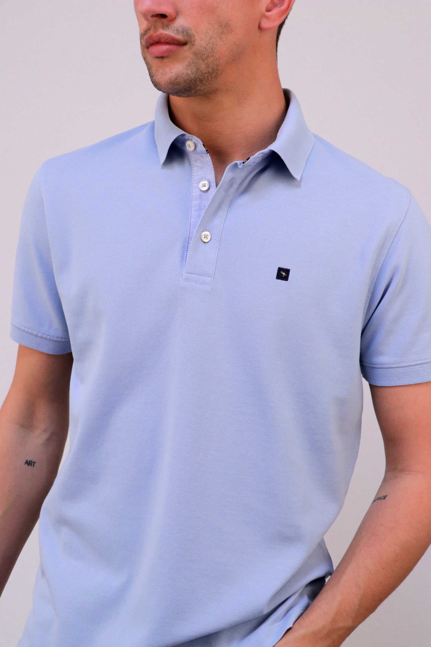 Polo Piqué com Pé de Gola Oxford