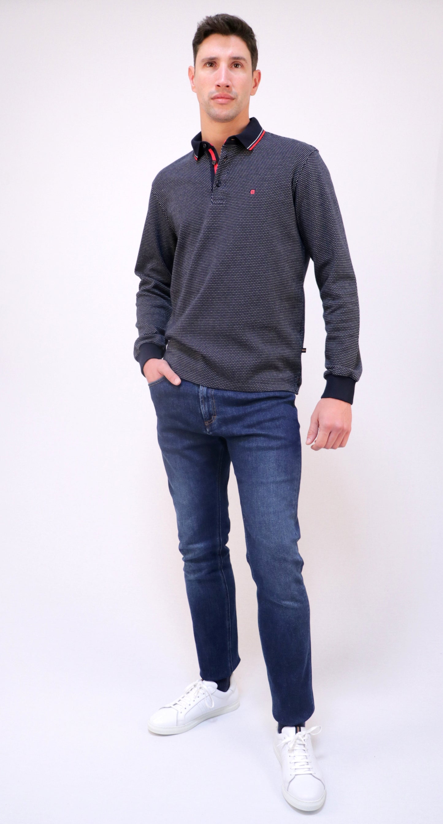 Polo Jacquard Pintas