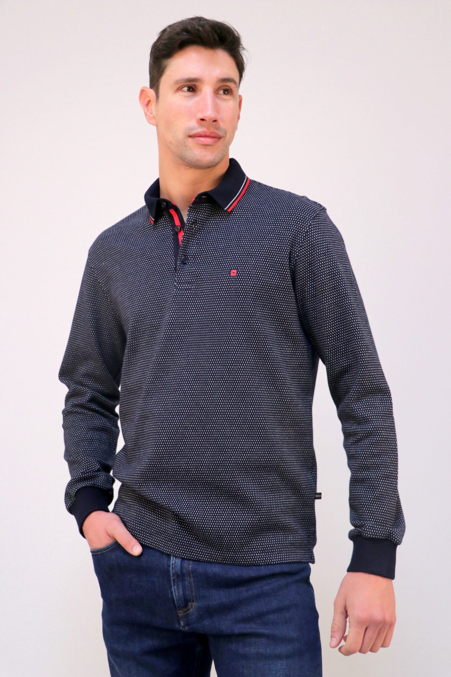 Polo Jacquard Pintas