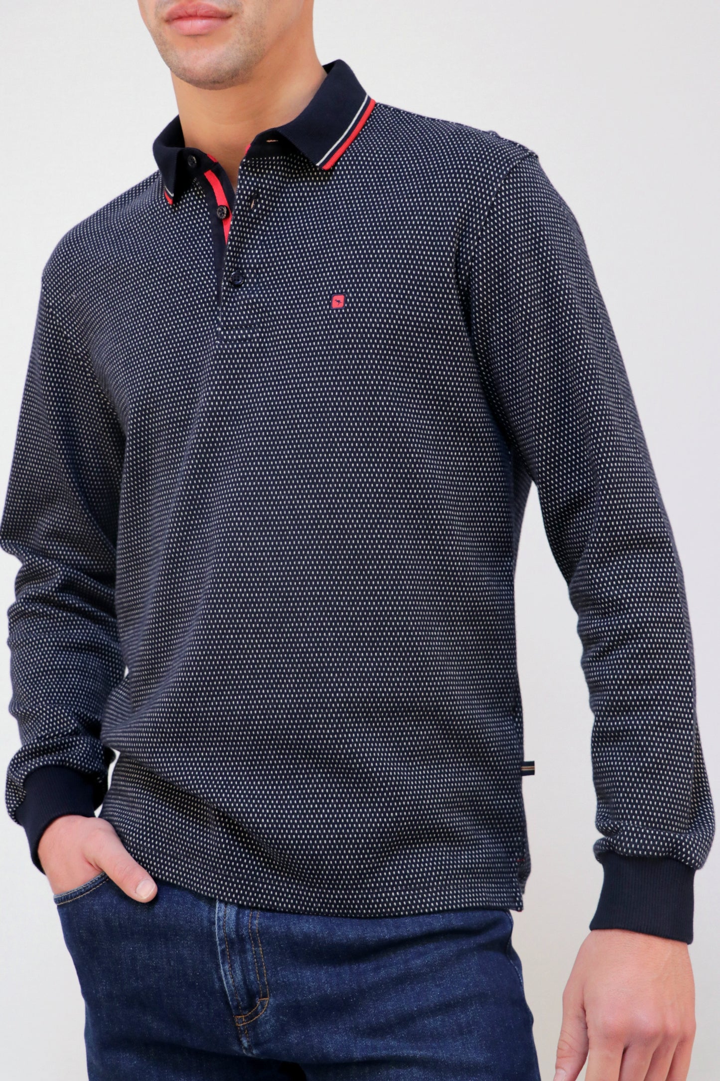 Polo Jacquard Pintas