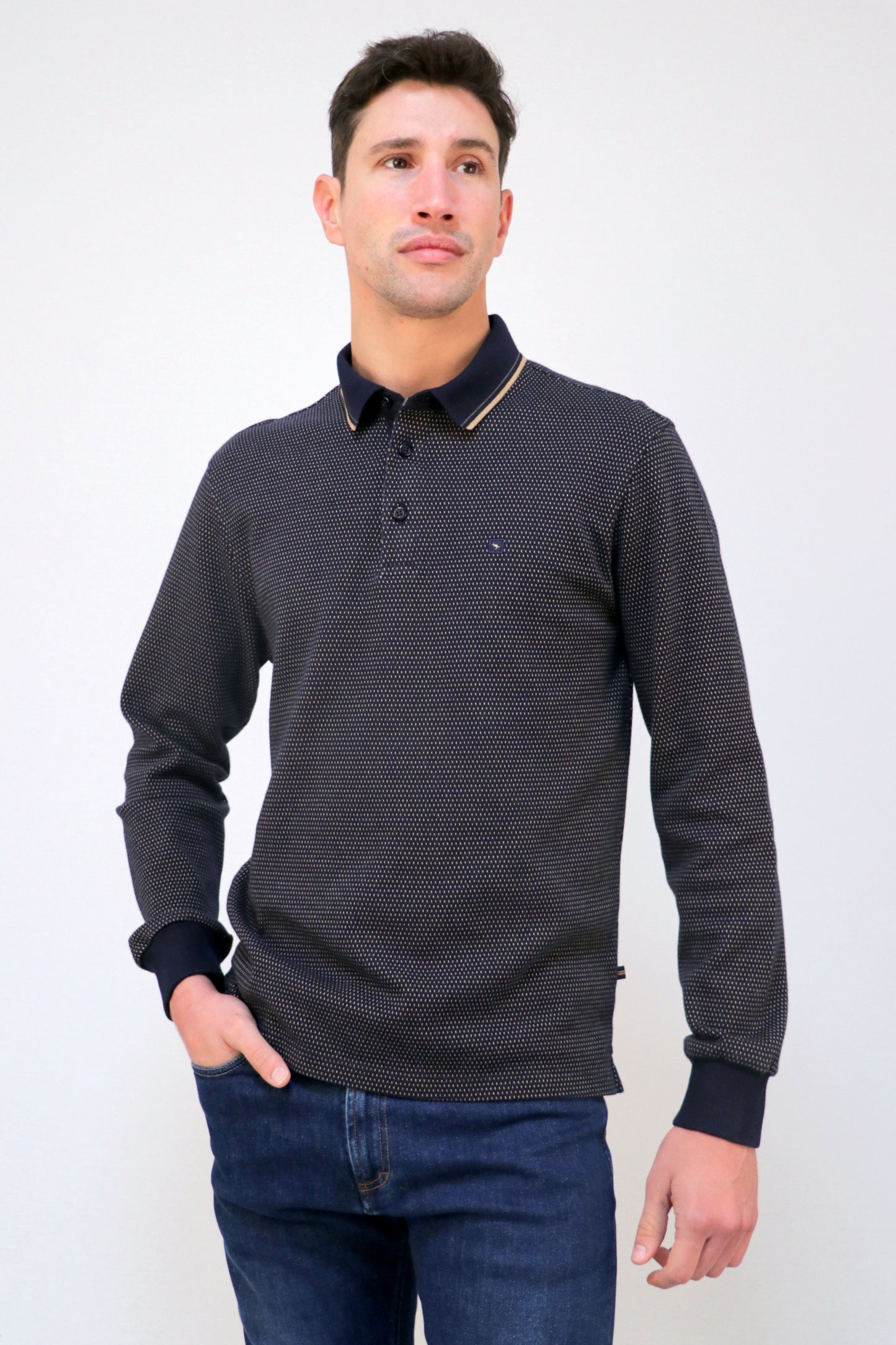 Polo Jacquard Pintas