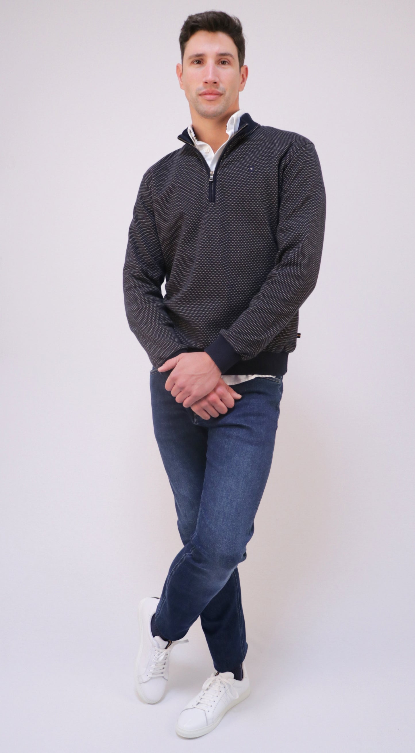 Sweat Jacquard Pintas