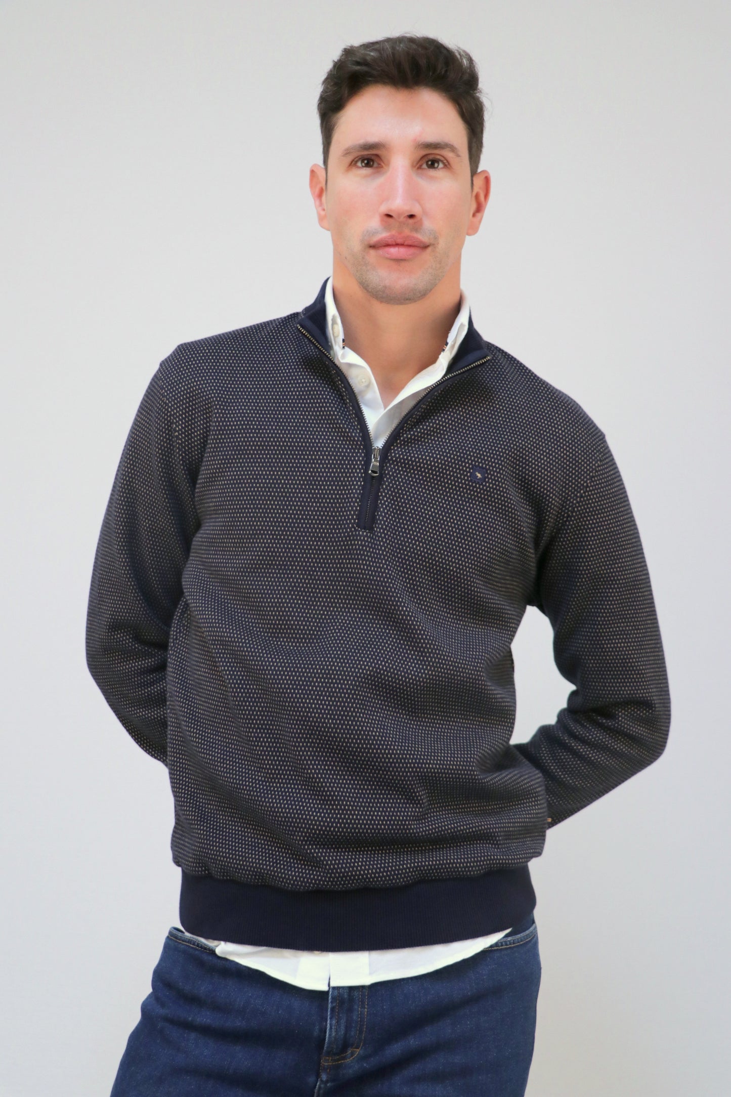 Sweat Jacquard Pintas