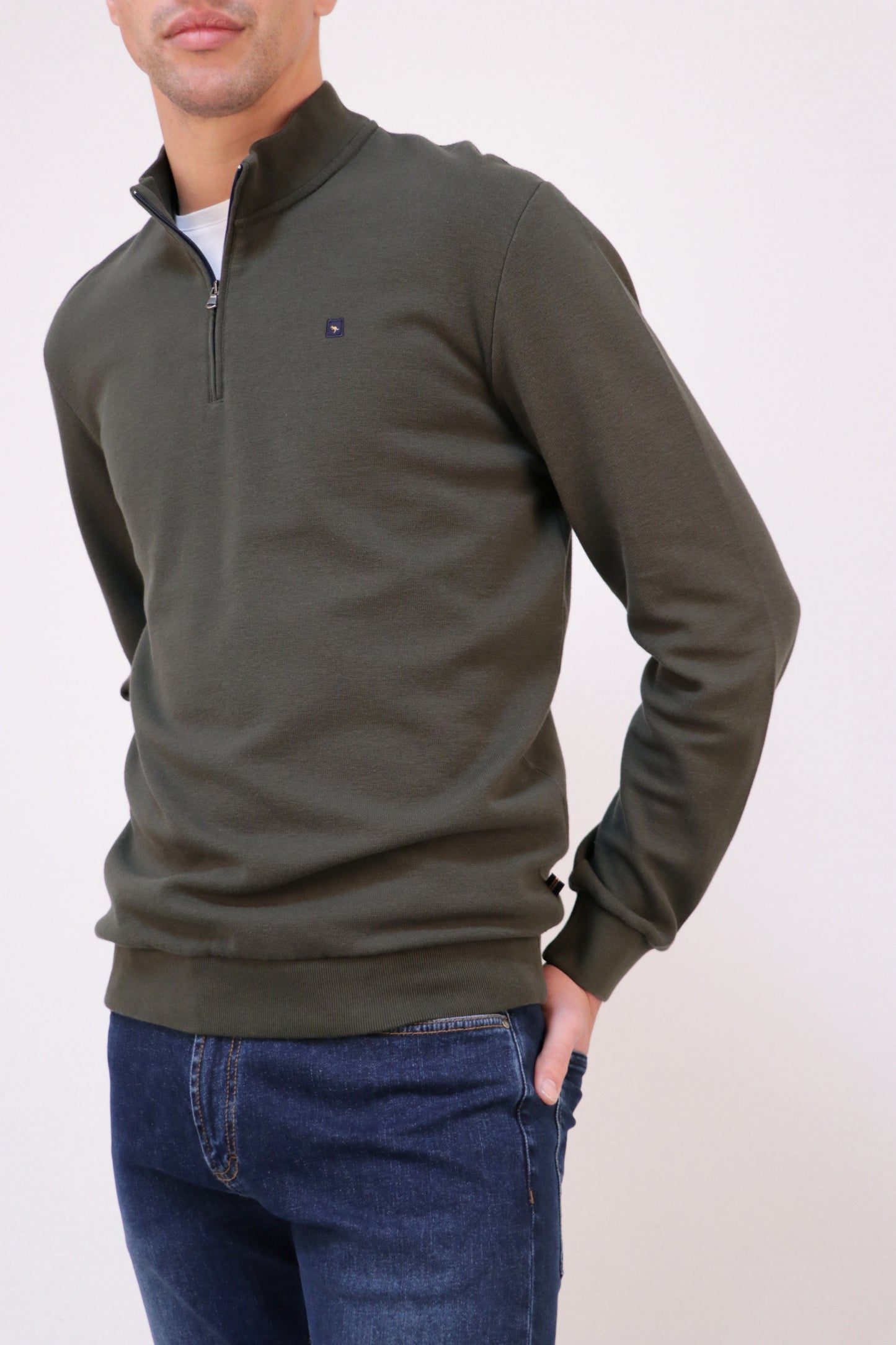Sweat Interlock Com Fecho Espiral
