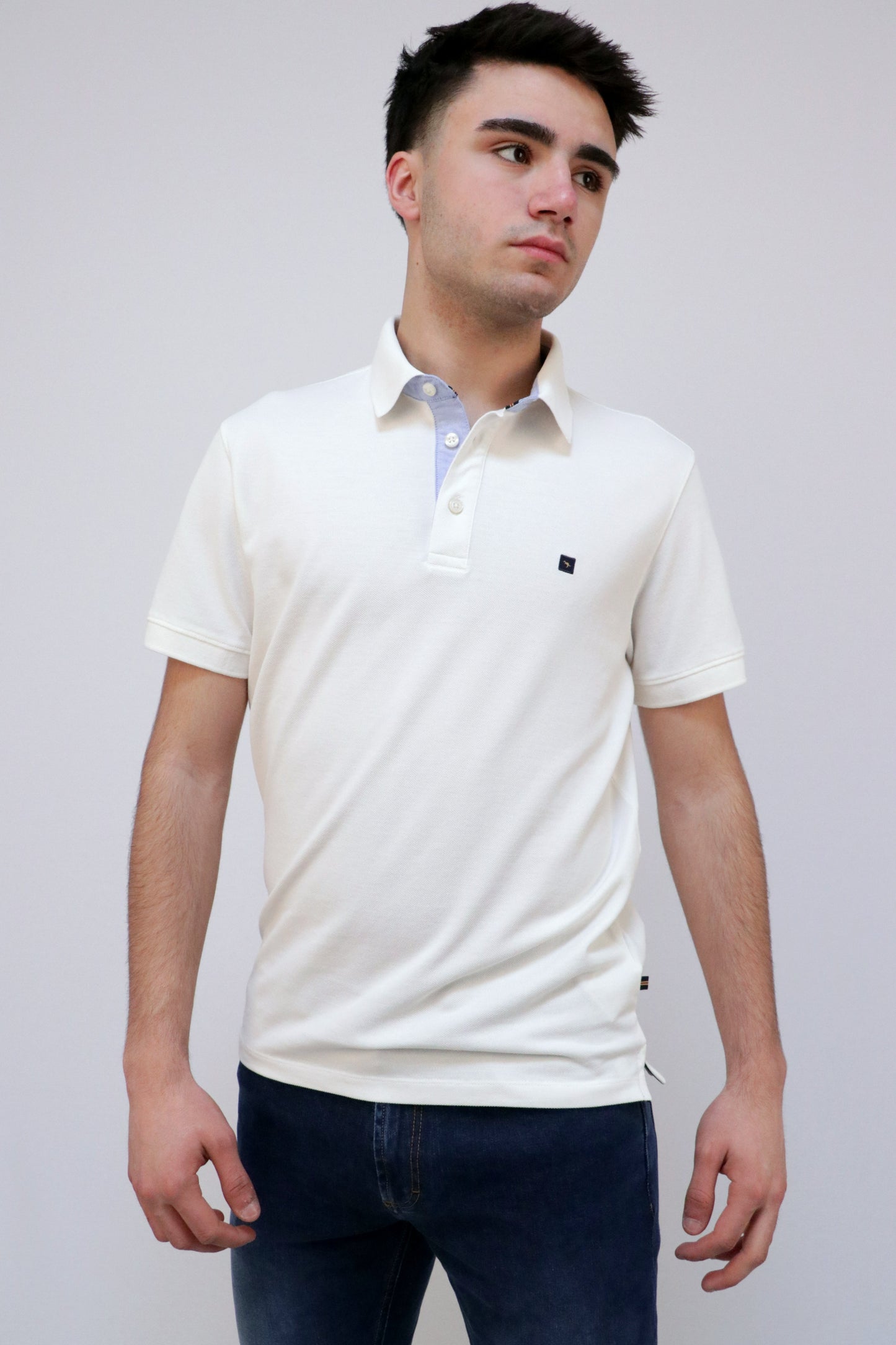 Polo Piqué com Pé de Gola Oxford