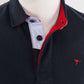 Polo Adulto em Jersey com Colarinho Sarja