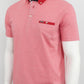Polo Jersey Riscas Finas c/ Colarinho e Bolso Interior
