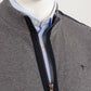 Casaco Interlock C/ Tecido De Nylon