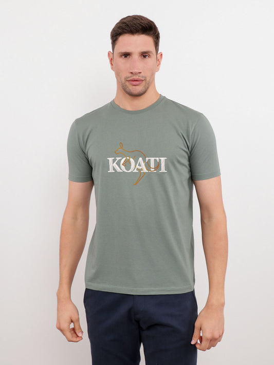 T-Shirt Jersey Estampada Koati Branco 2 Cores